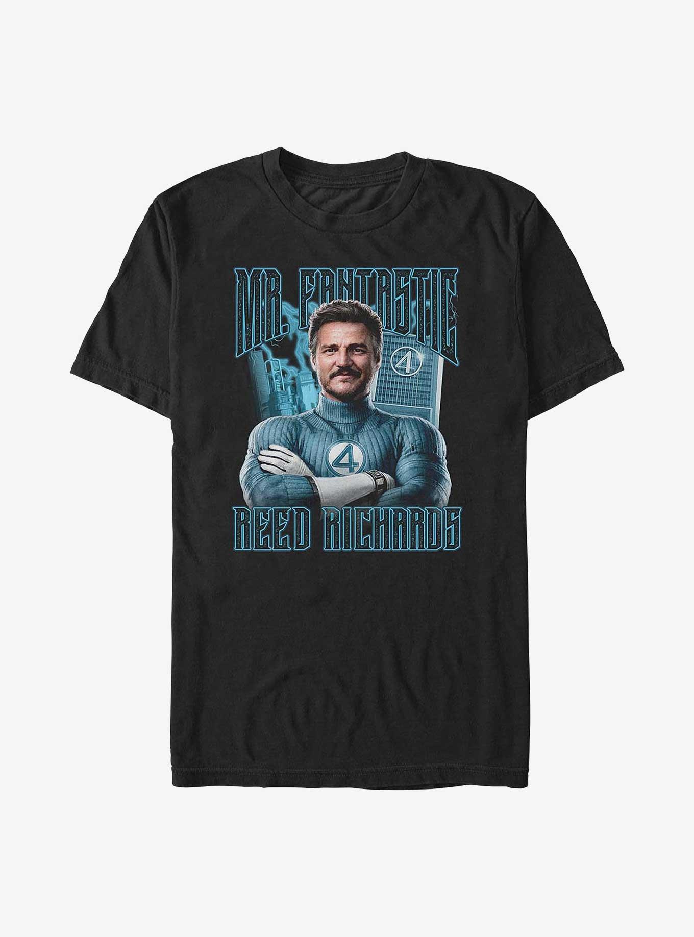 Marvel The Fantastic Four: First Steps Reed Fantastic Big & Tall T-Shirt Hot Topic Exclusive, BLACK, hi-res