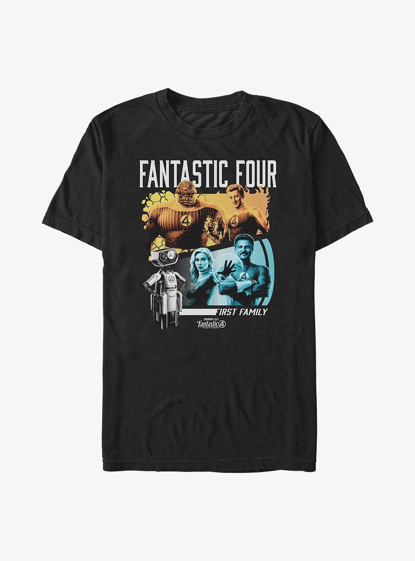 Marvel The Fantastic Four: First Steps Fantastic Family Big & Tall T-Shirt, BLACK, hi-res