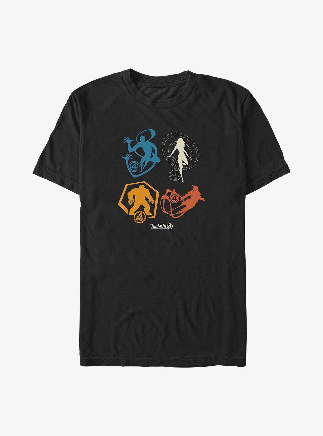 Marvel The Fantastic Four: First Steps Fantastic Icons Big & Tall T-Shirt, BLACK, hi-res