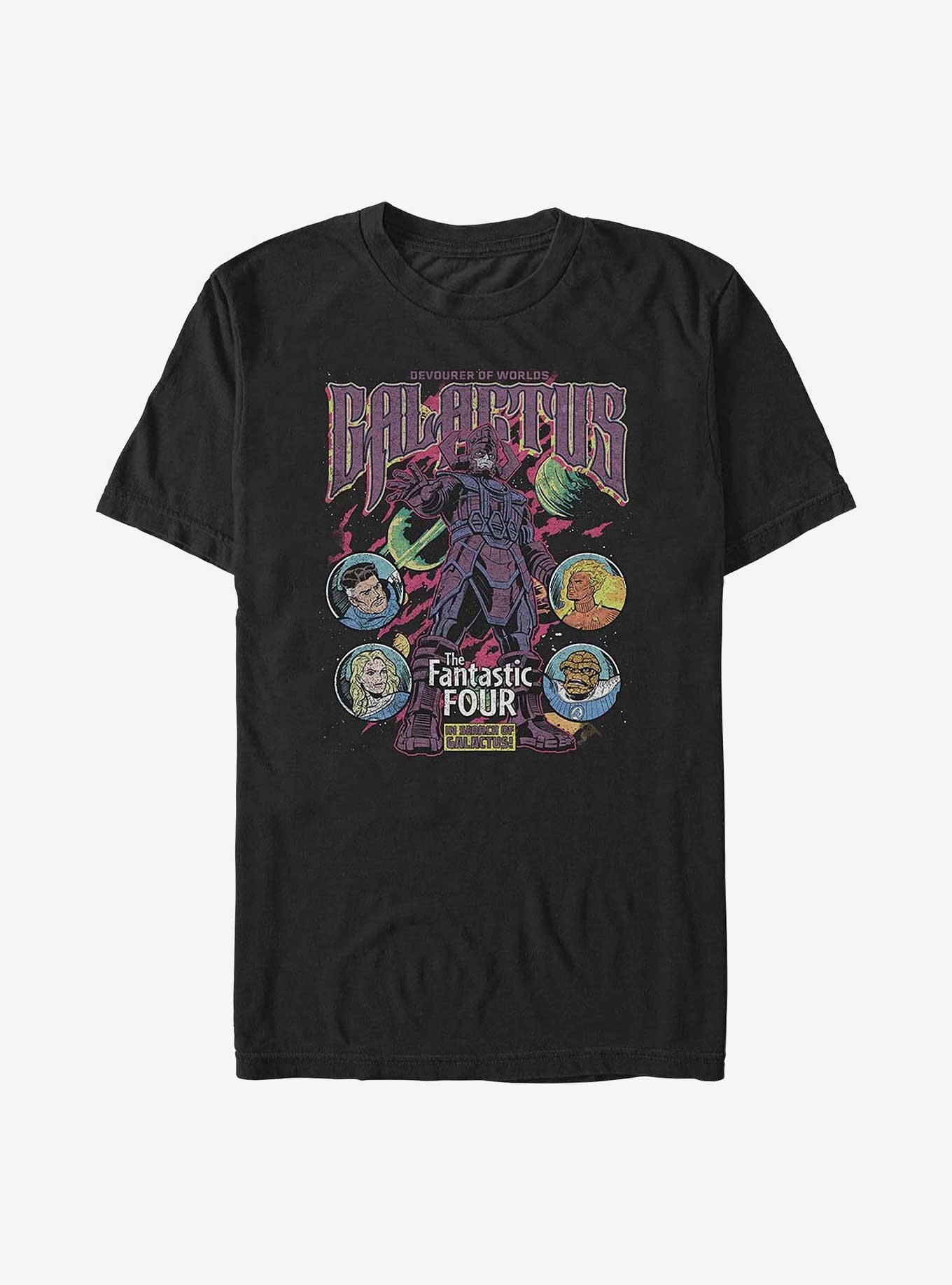 Marvel The Fantastic Four: First Steps Galactus Rules Big & Tall T-Shirt Hot Topic Exclusive, BLACK, hi-res