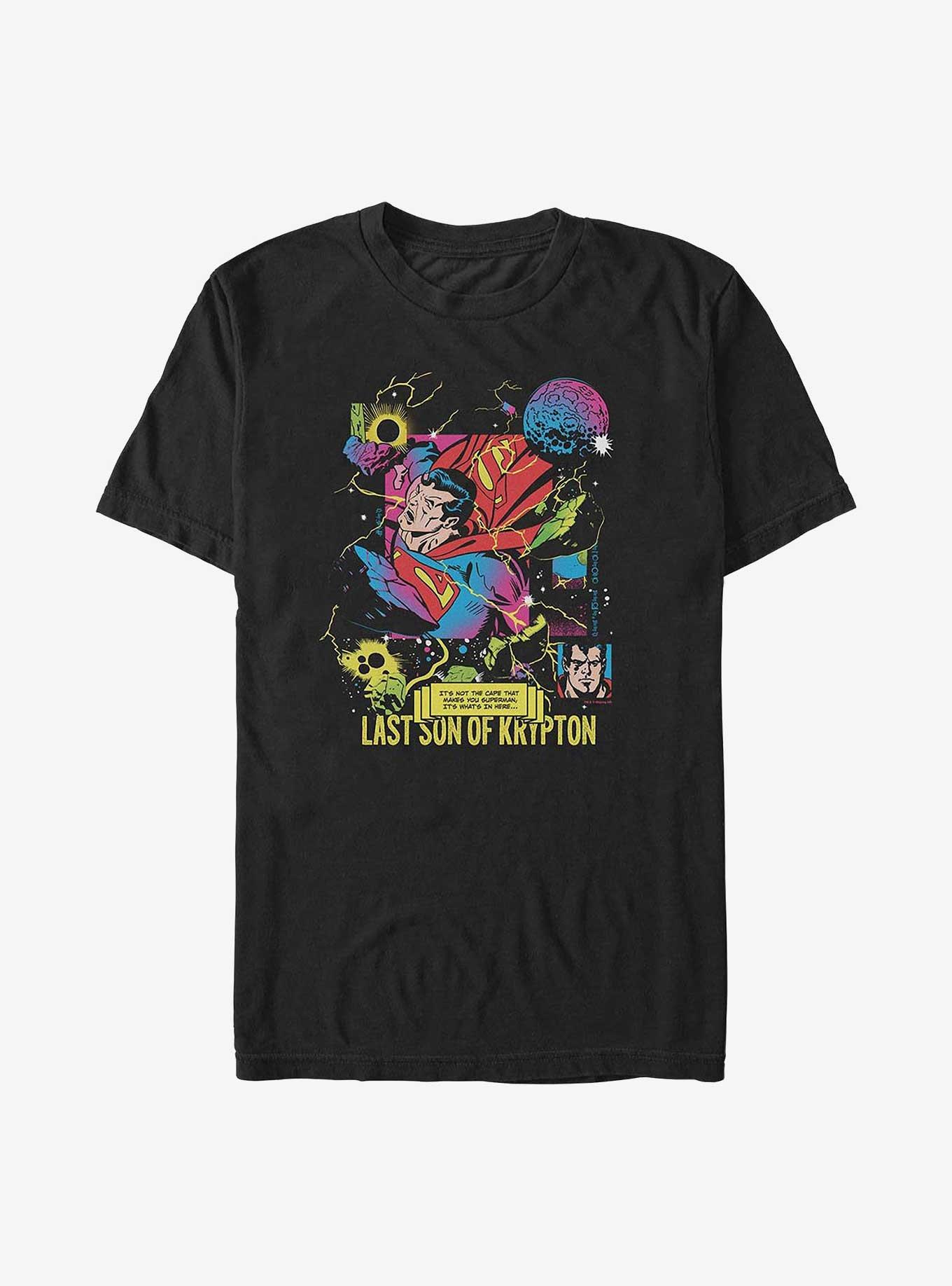 DC Superman Last Son Of Krypton Big & Tall T-Shirt, BLACK, hi-res