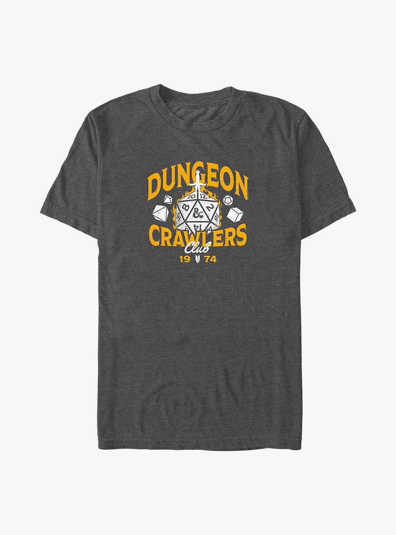 Dungeons & Dragons Dungeon Crawlers Big & Tall T-Shirt, CHAR HTR, hi-res