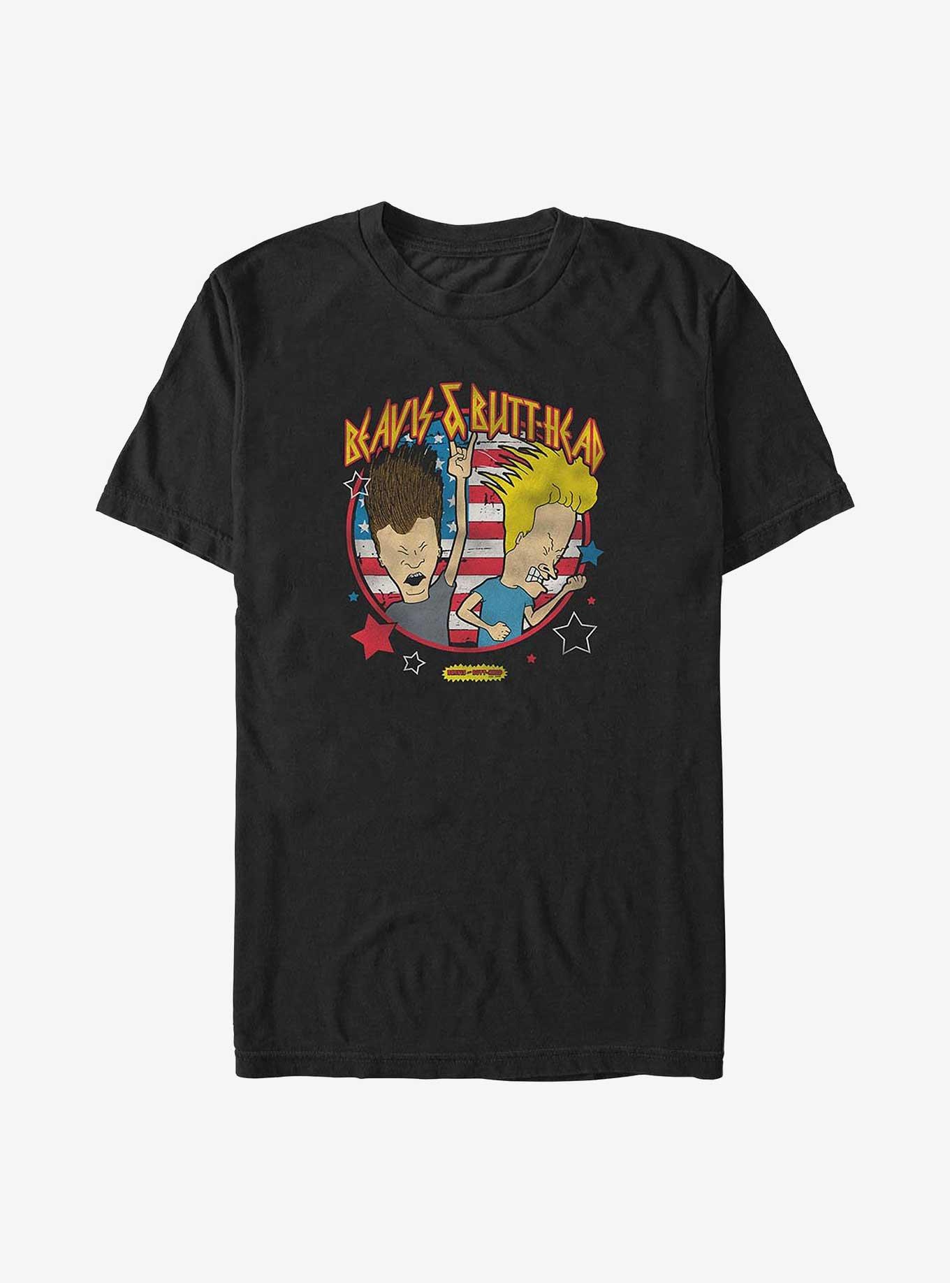 Beavis And Butthead Rock Americana Big & Tall T-Shirt, , hi-res
