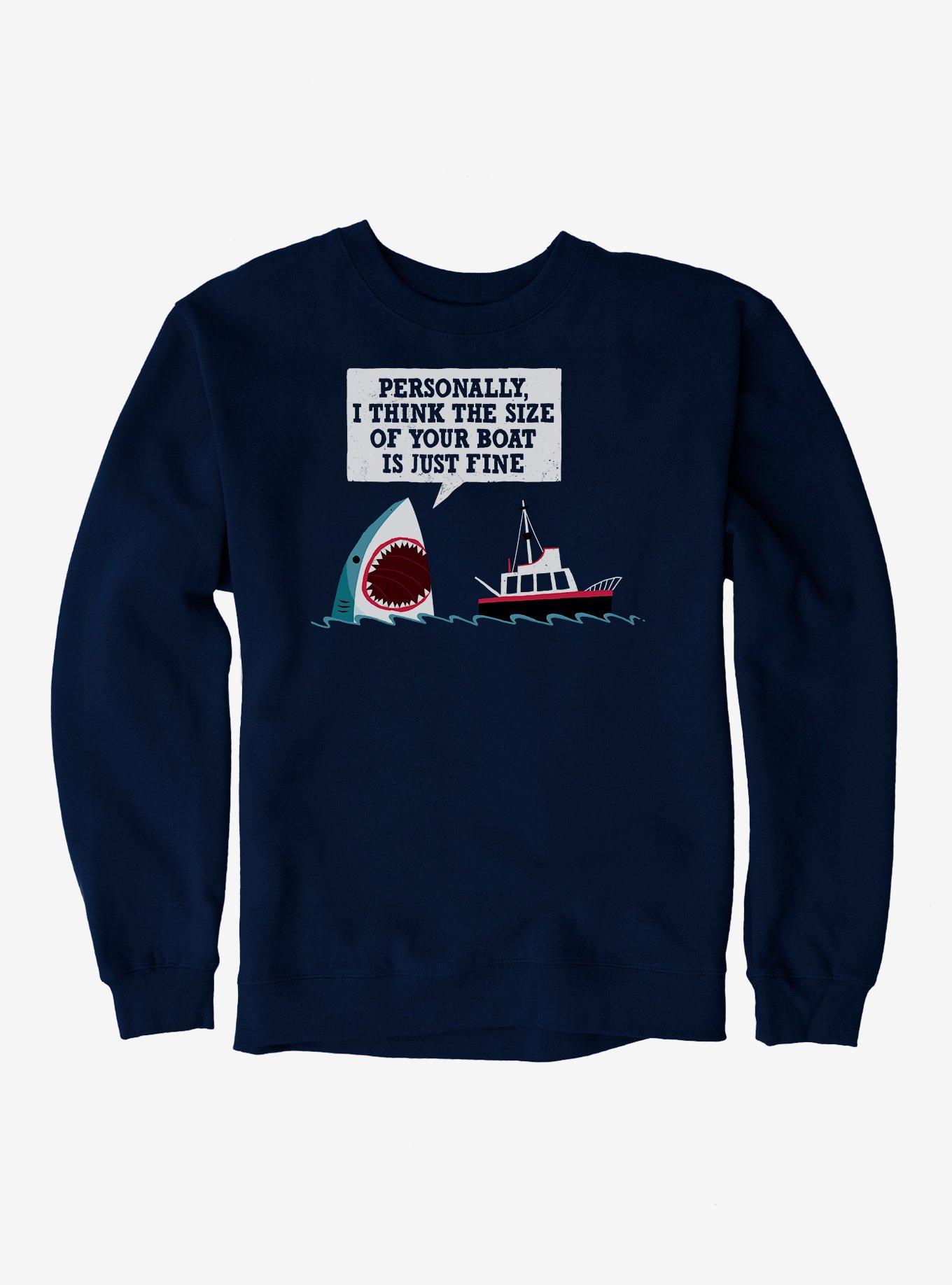 Polite Shark Sweatshirt, , hi-res