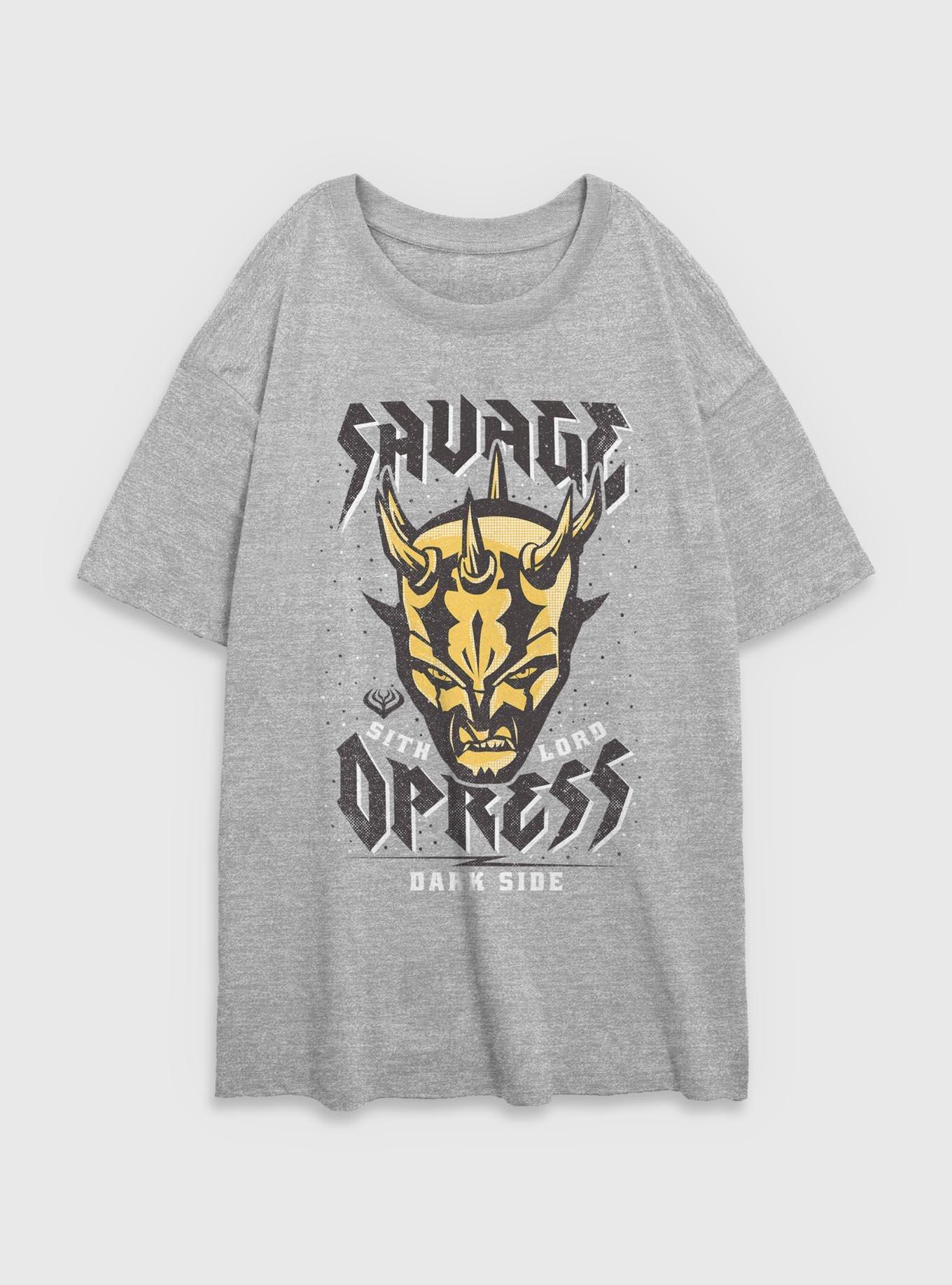 Star Wars: The Clone Wars Sith Lord Savage Womens Oversized T-Shirt, , hi-res