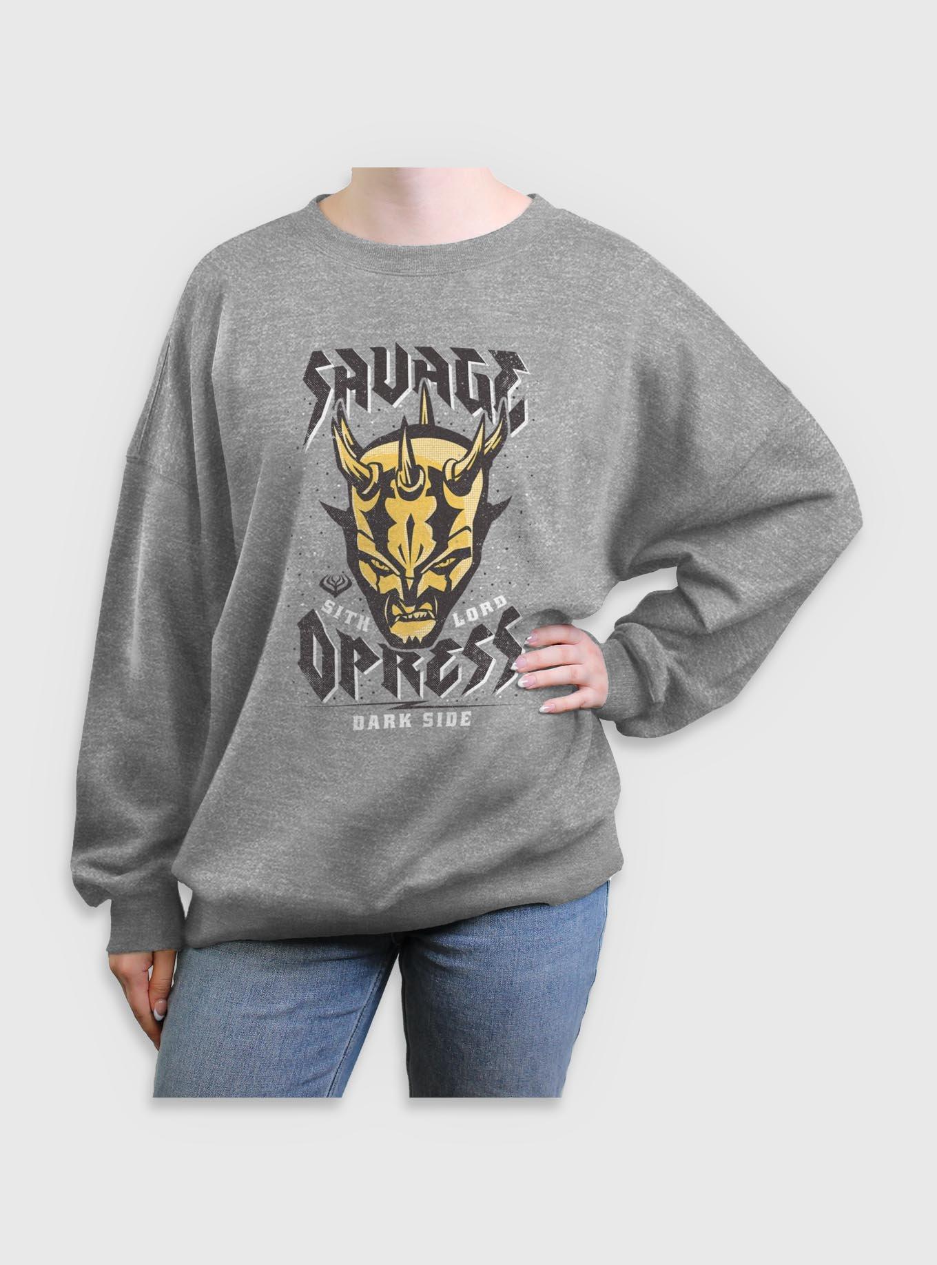 Star Wars: The Clone Wars Sith Lord Savage Womens Oversized Sweatshirt, , hi-res