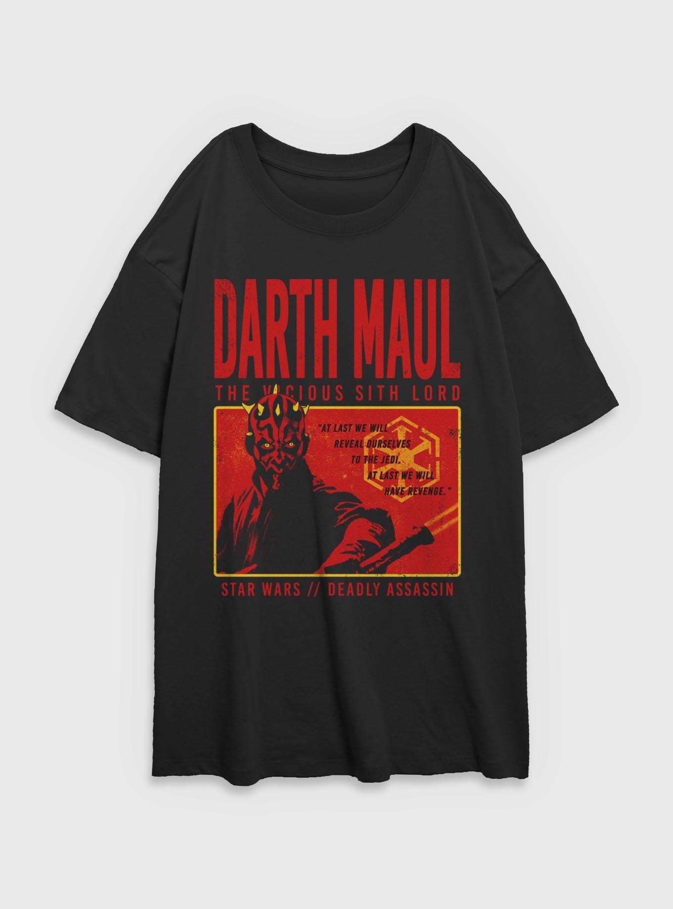 Star Wars Maul Horror Box Womens Oversized T-Shirt, , hi-res