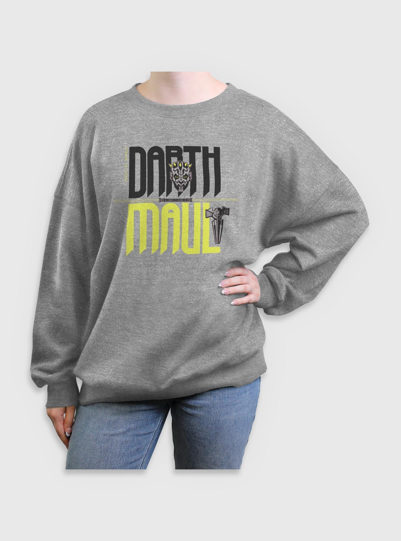 Star Wars Twice The Menace Darth Maul Womens Oversized Sweatshirt, , hi-res