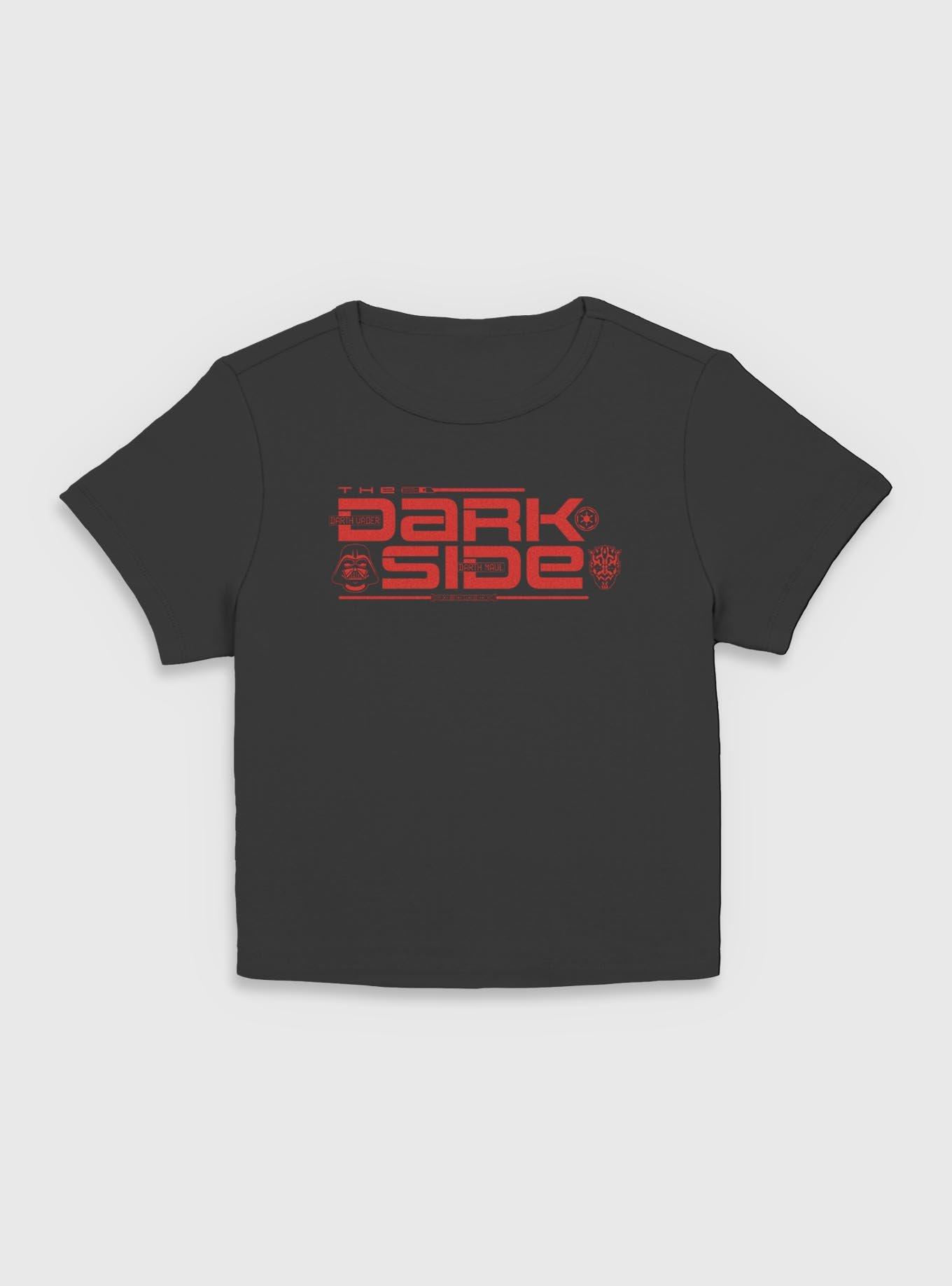 Star Wars The Dark Side Logo Women Baby T-Shirt, BLACK, hi-res