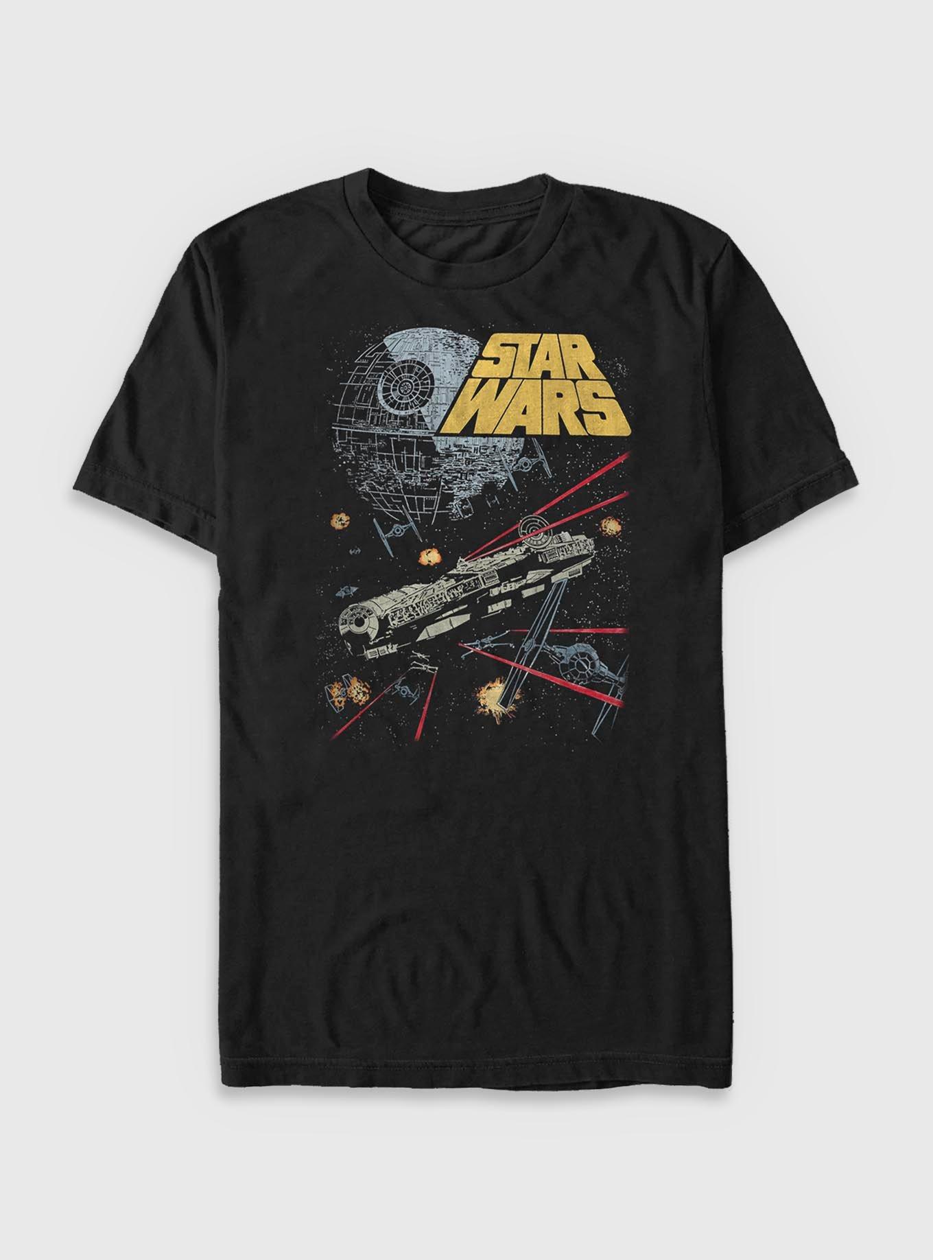 Star Wars Falcon Shot Big & Tall T-Shirt, BLACK, hi-res