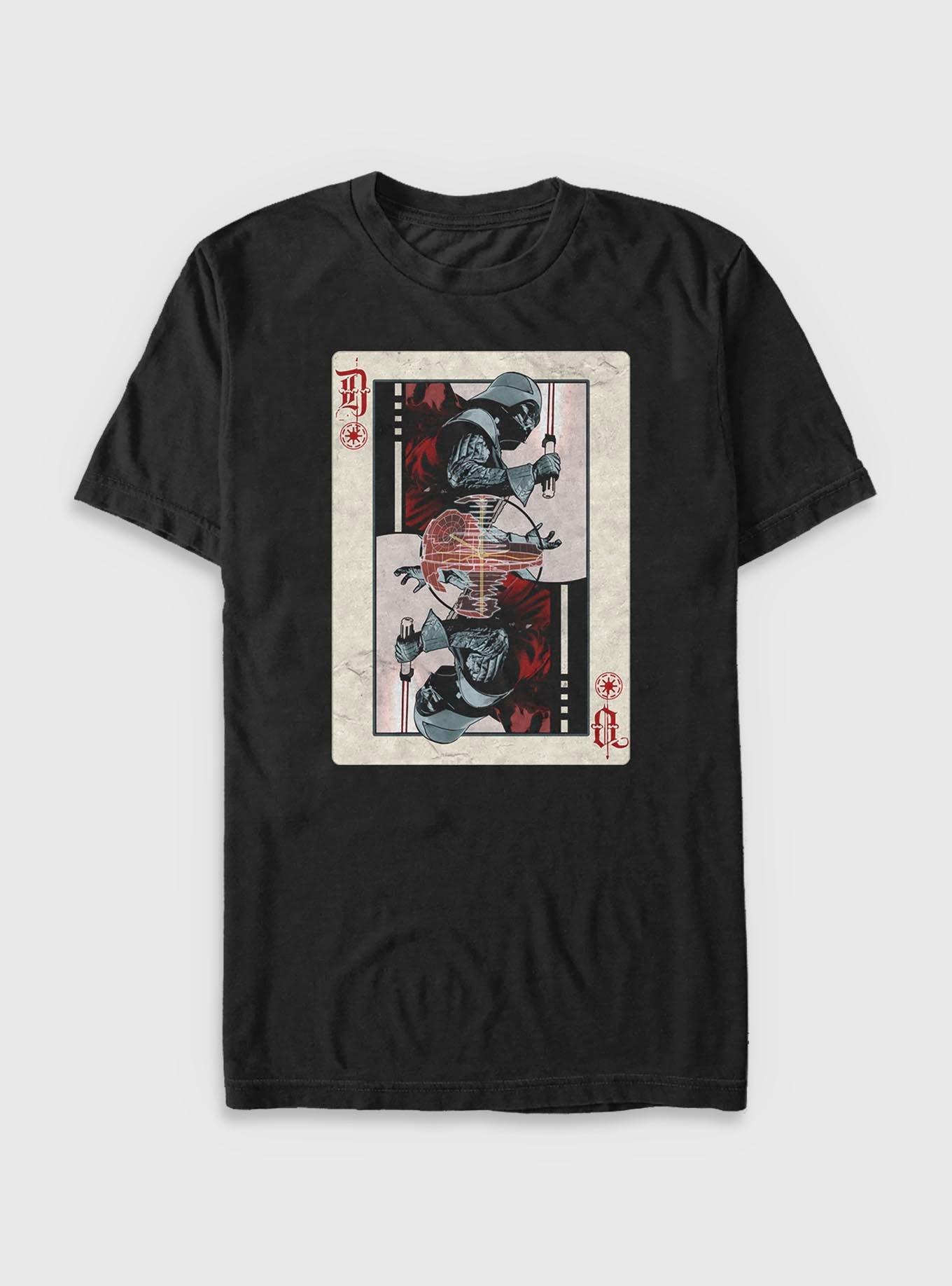 Star Wars Death Star Vader Card Big & Tall T-Shirt, BLACK, hi-res