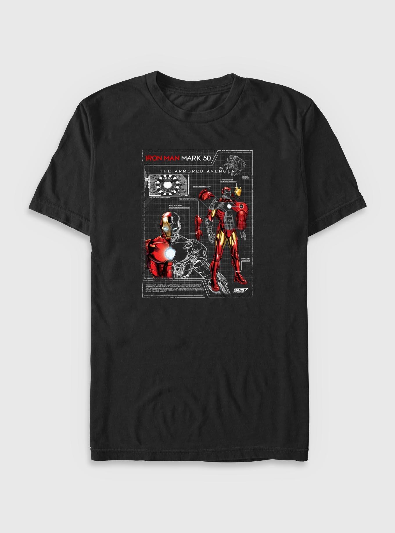 Marvel Ironman Schematic Big & Tall T-Shirt, , hi-res