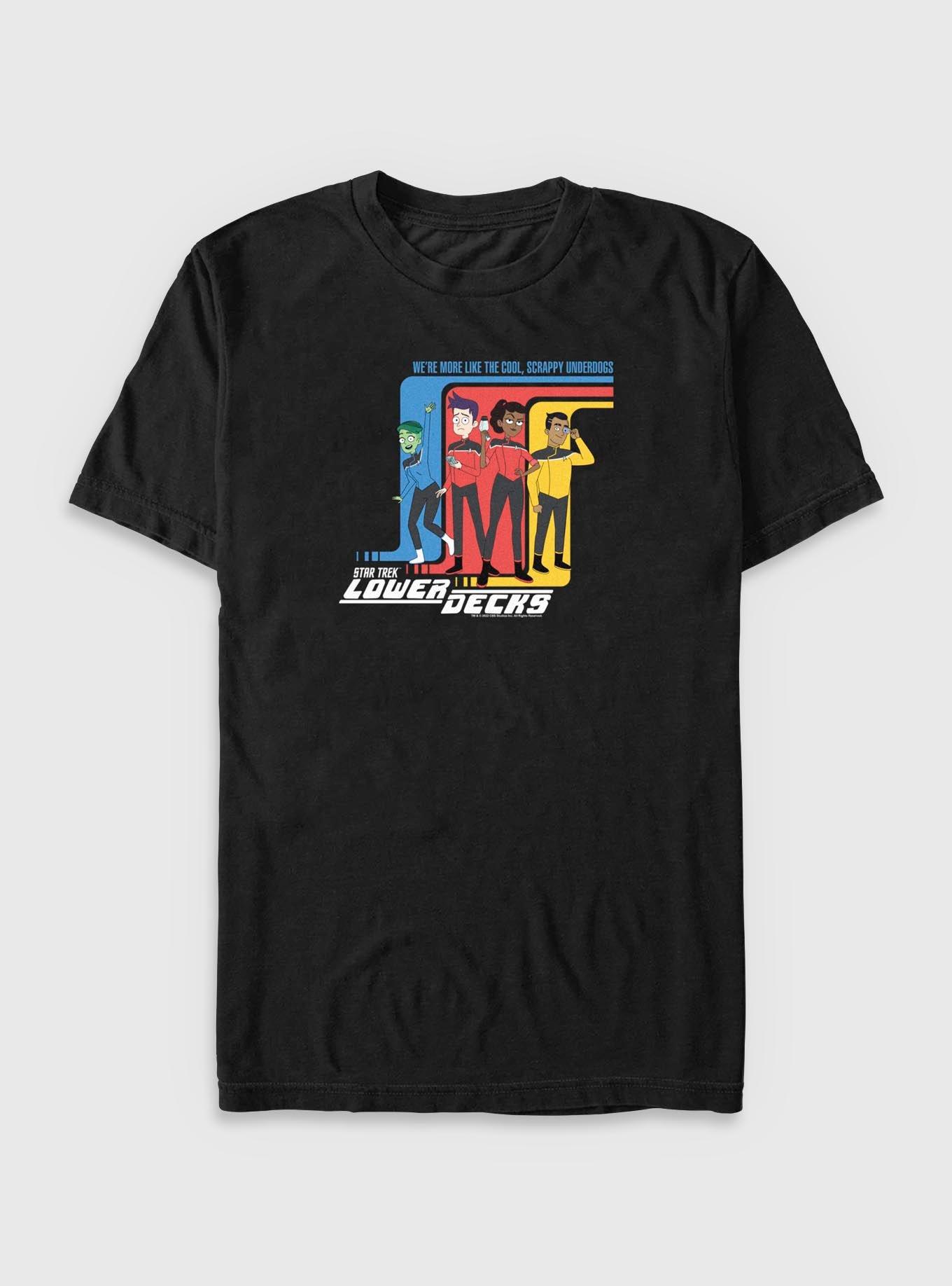 Star Trek Cool Scrappy Underdogs Big & Tall T-Shirt, BLACK, hi-res