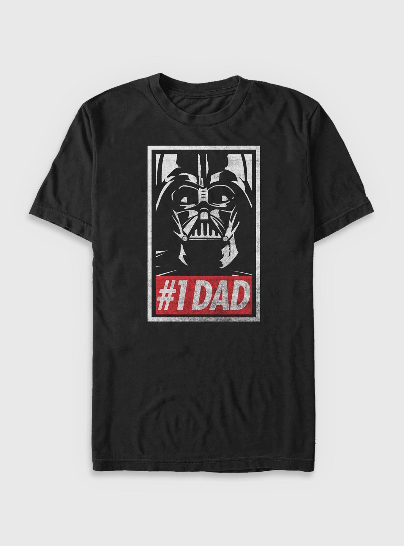Star Wars Darth Vader Number One Dad Big & Tall T-Shirt, BLACK, hi-res