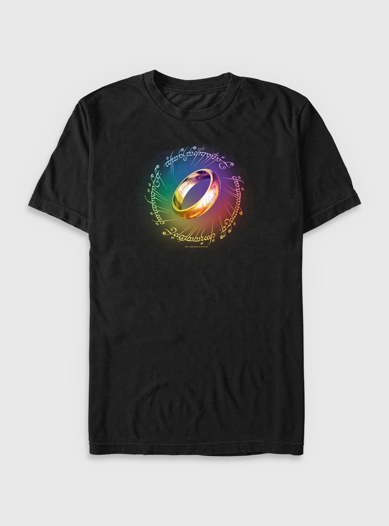 The Lord of the Rings Rainbow Ring Big & Tall T-Shirt, BLACK, hi-res