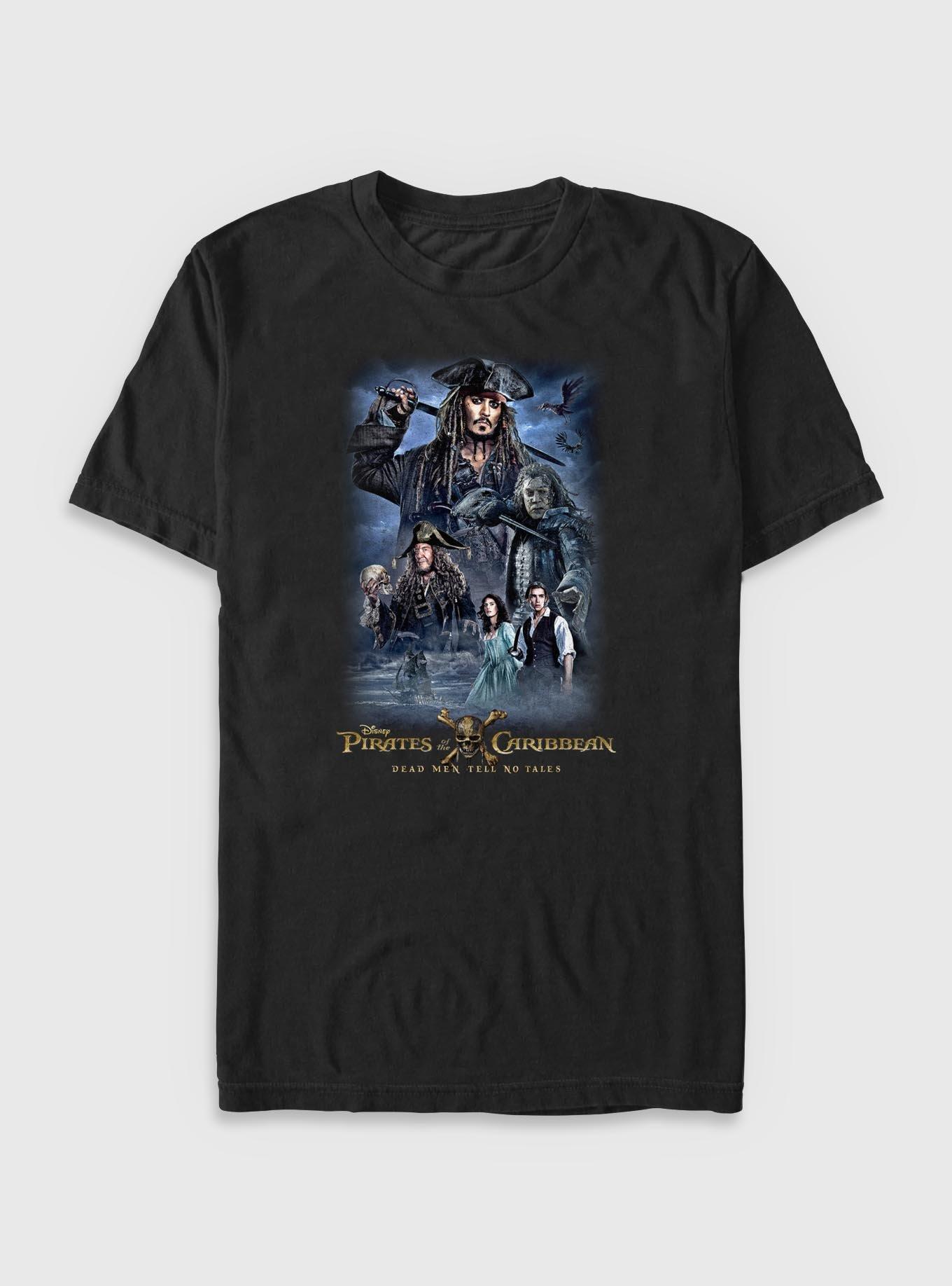 Disney Pirates of the Caribbean No Tales Poster Big & Tall T-Shirt, , hi-res