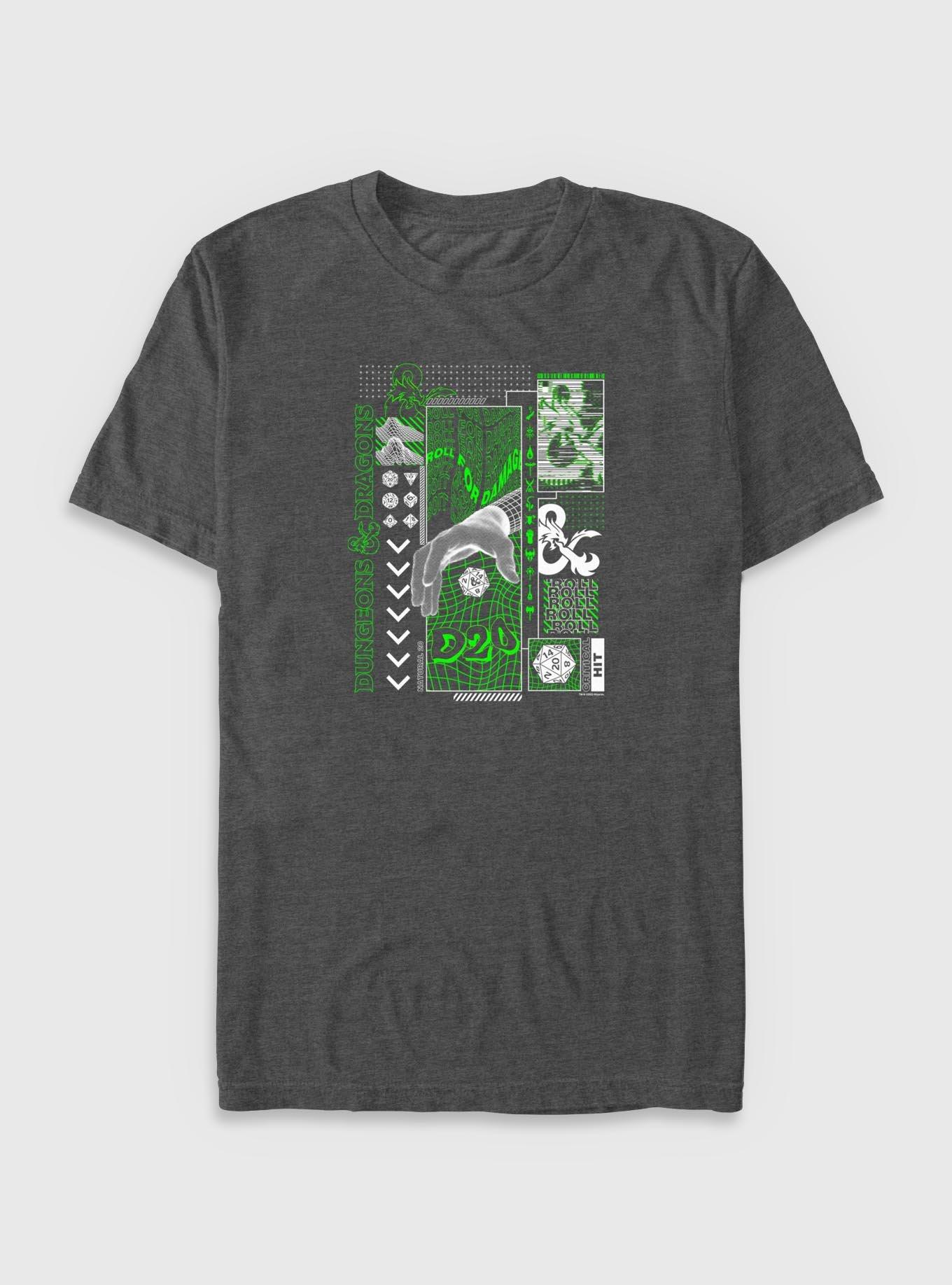 Dungeons & Dragons Trippy Tech Big Tall T-Shirt