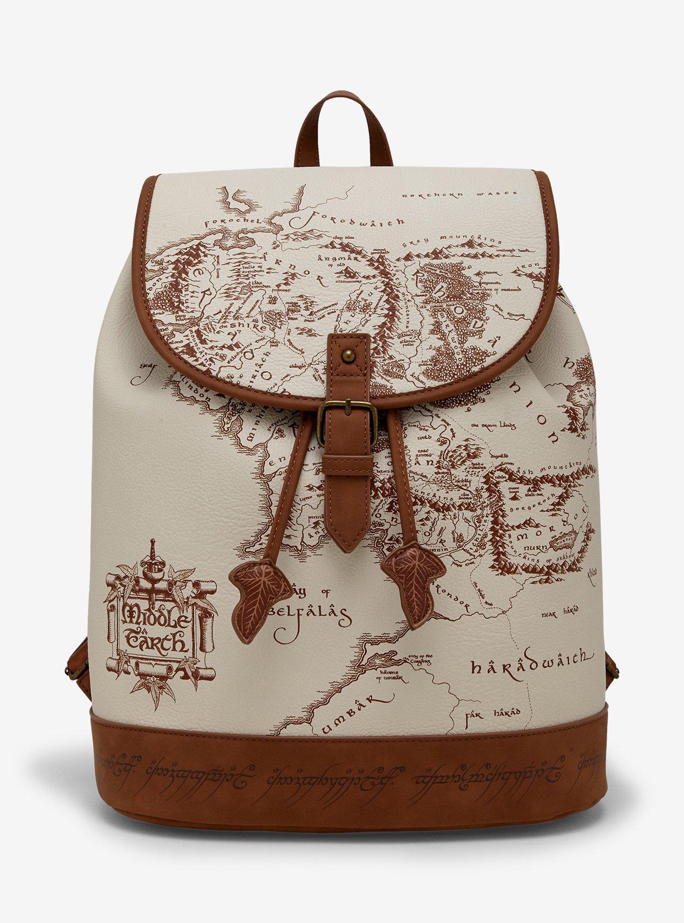 The Lord of the Rings Middle-earth Map Mini Backpack — BoxLunch Exclusive, , hi-res