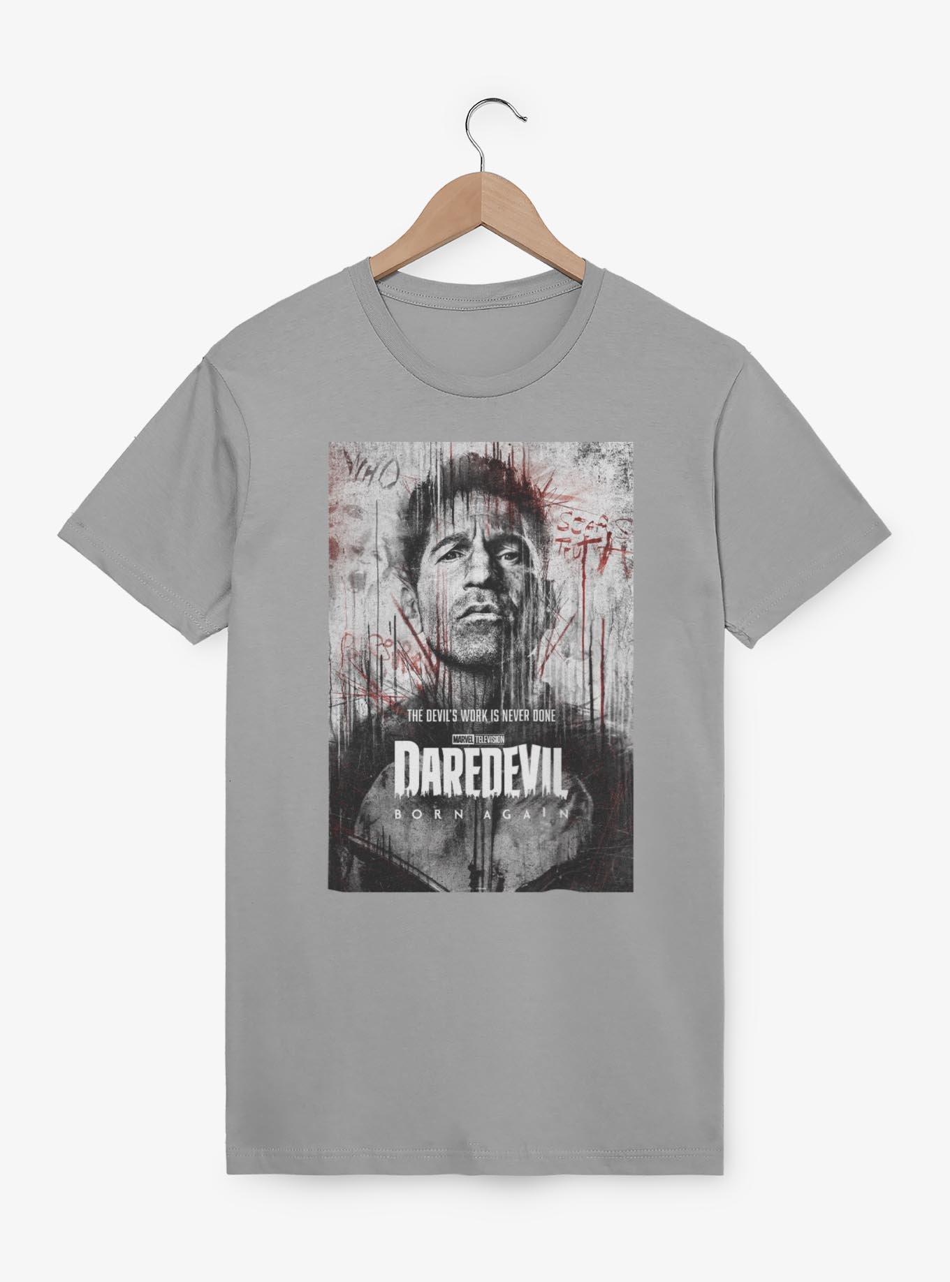 Marvel Daredevil: Born Again Punisher Work Is Never Done T-Shirt, SILVER, hi-res