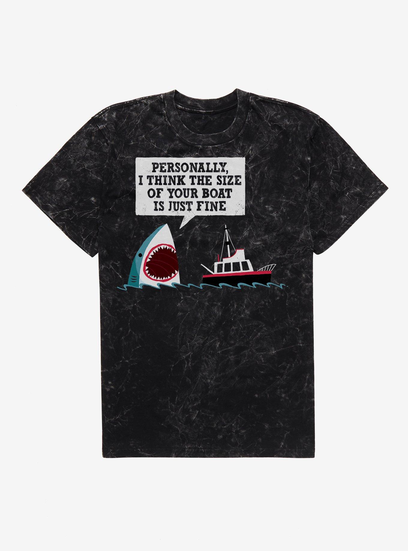 Polite Shark Mineral Wash T-Shirt, BLACK MINERAL WASH, hi-res
