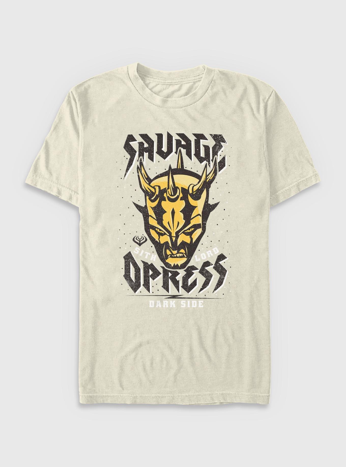 Star Wars: The Clone Wars Sith Lord Savage Garment Dye T-Shirt, IVORY, hi-res