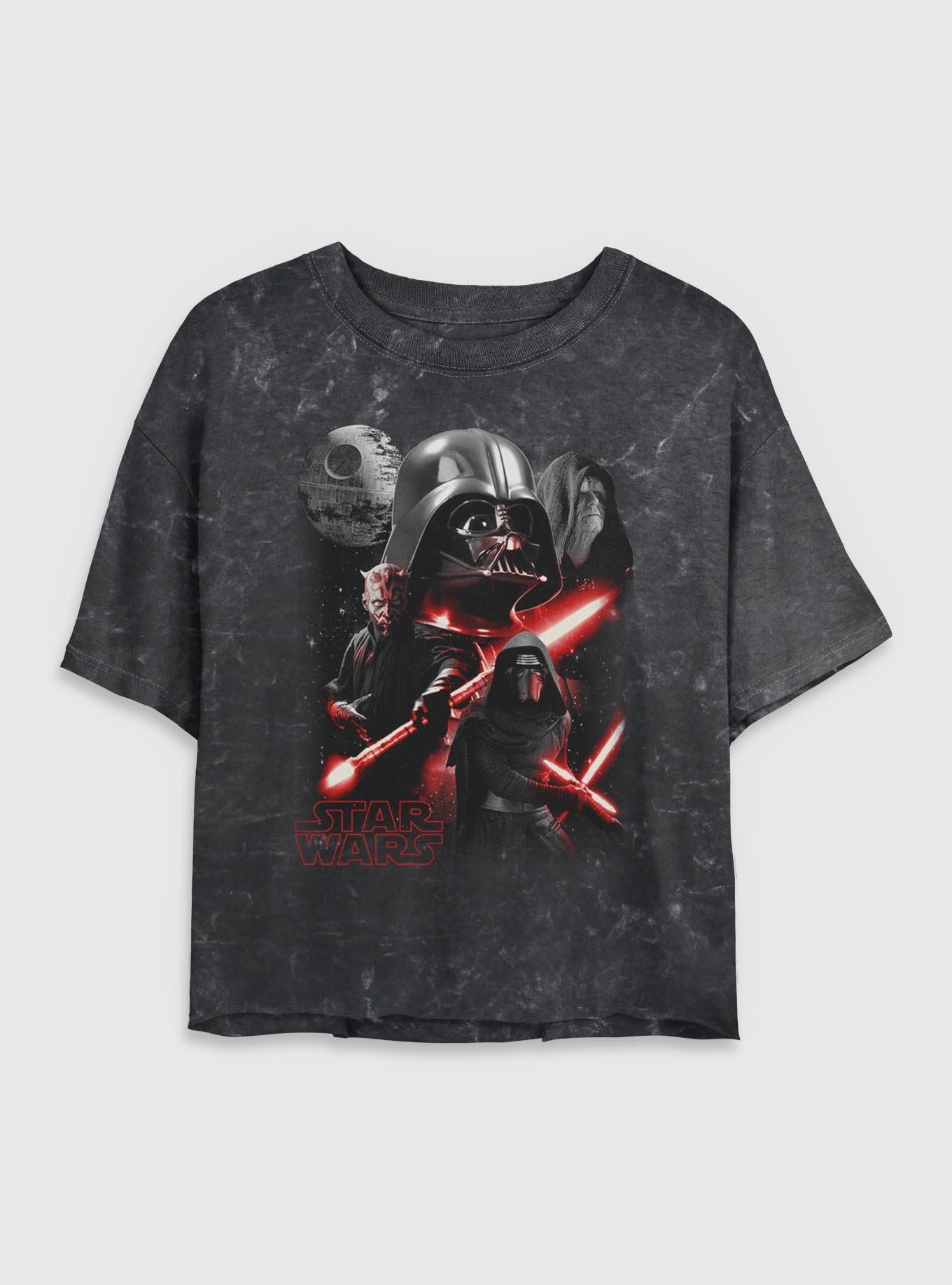 Star Wars Poster Style Mineral Wash Womens Crop T-Shirt, , hi-res