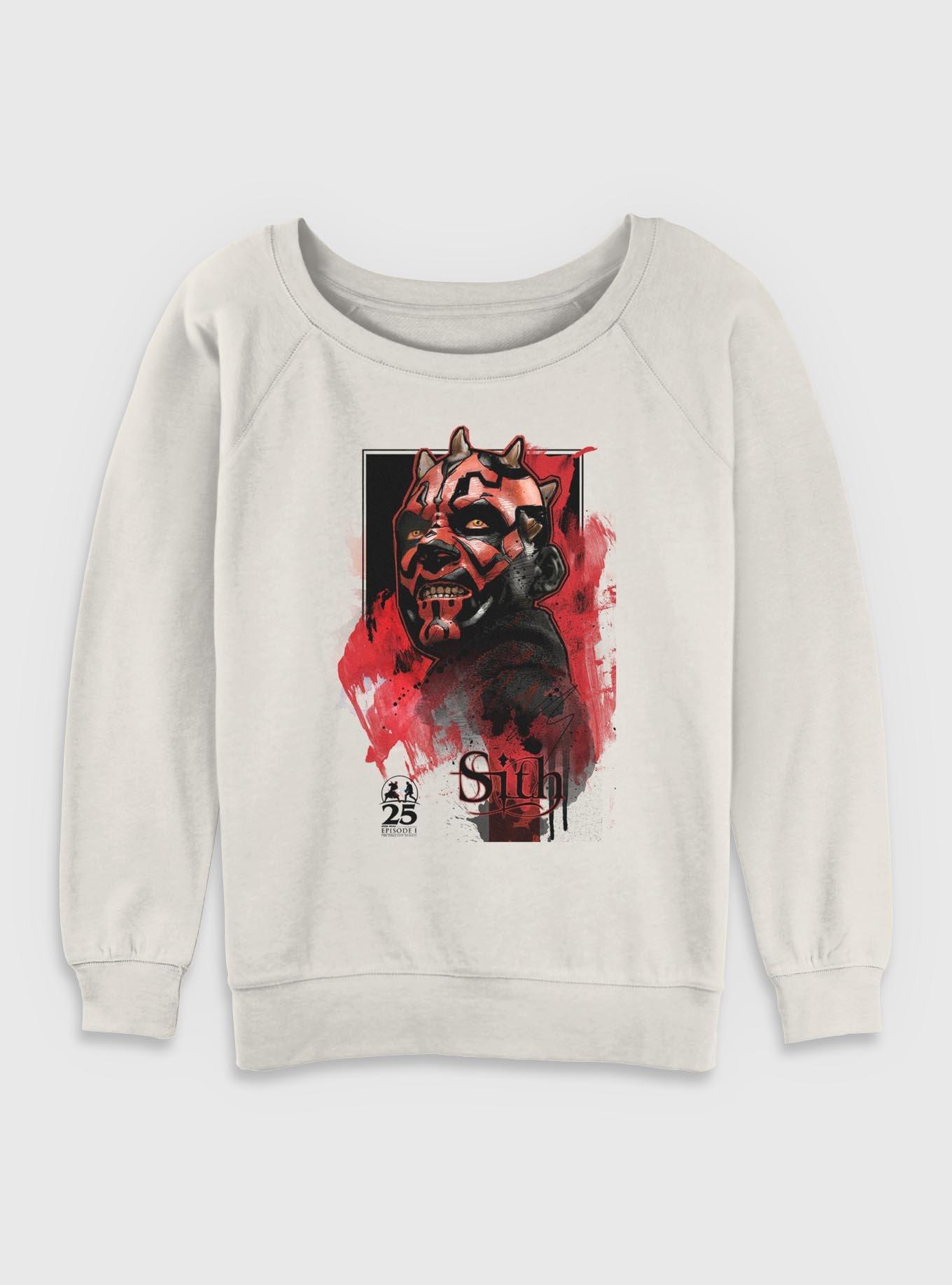 Star Wars Sith Maul Womens Slouchy Sweatshirt, , hi-res