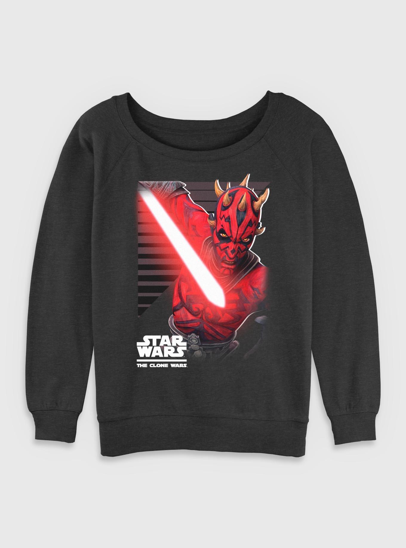 Star Wars Maul Strikes Womens Slouchy Sweatshirt, , hi-res