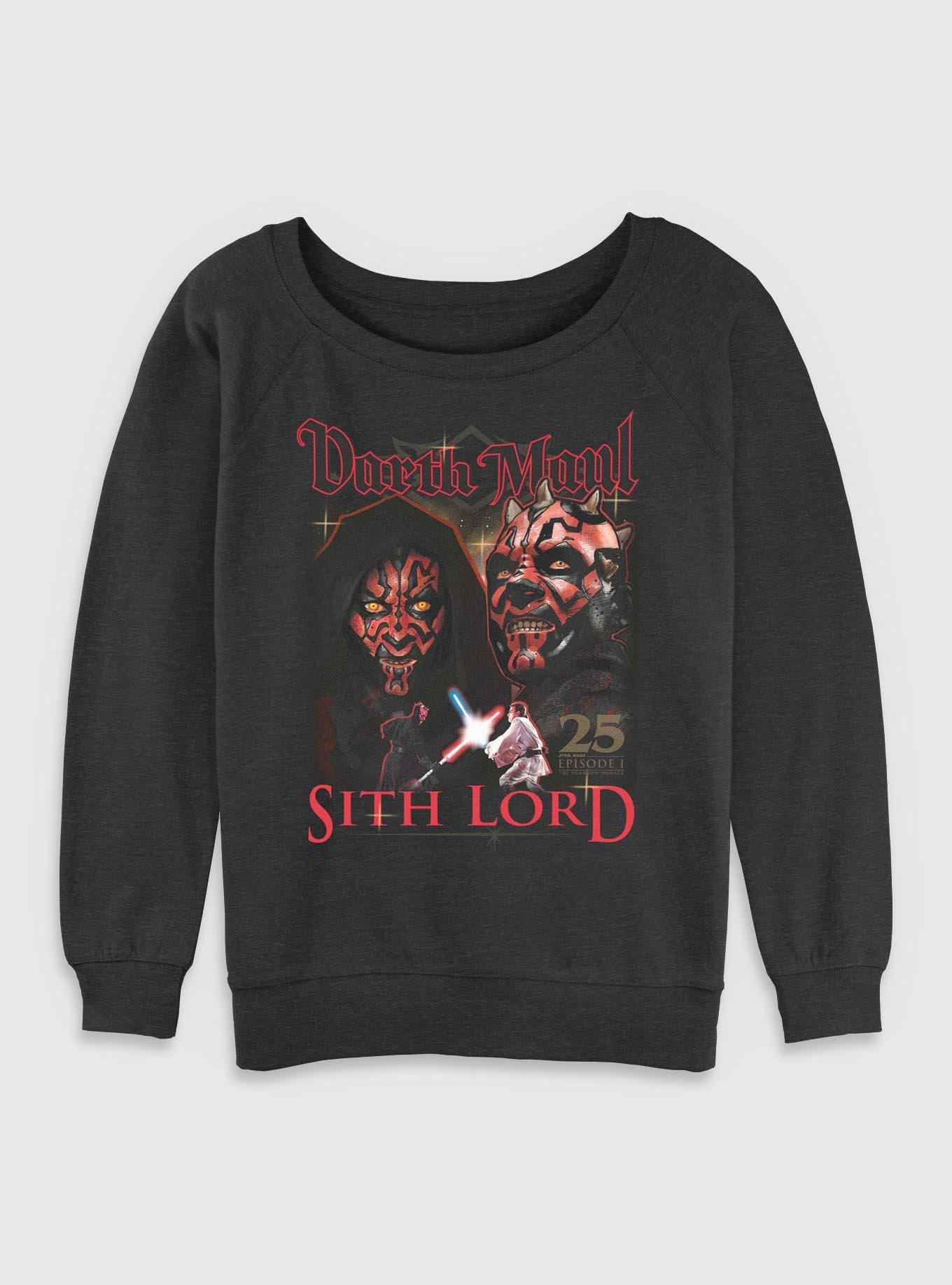 Star Wars Darth Maul Sith Lord Womens Slouchy Sweatshirt, , hi-res