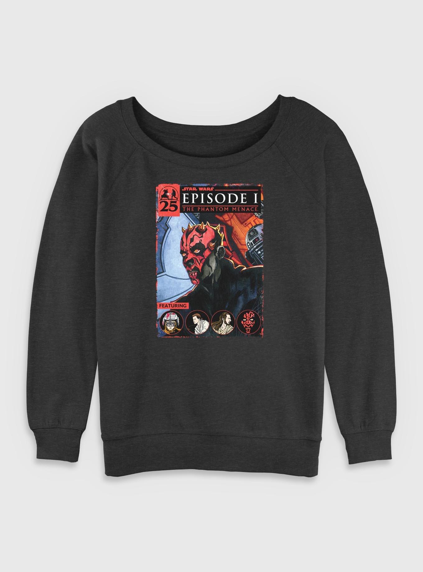 Star Wars Darth Maul Cover Womens Slouchy Sweatshirt, , hi-res