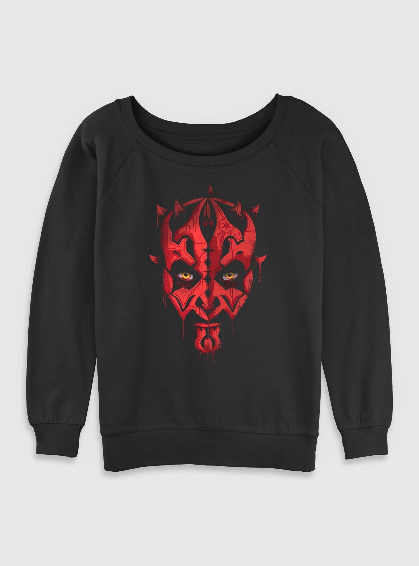 Star Wars Darth Maul Paint  Womens Slouchy Sweatshirt, , hi-res