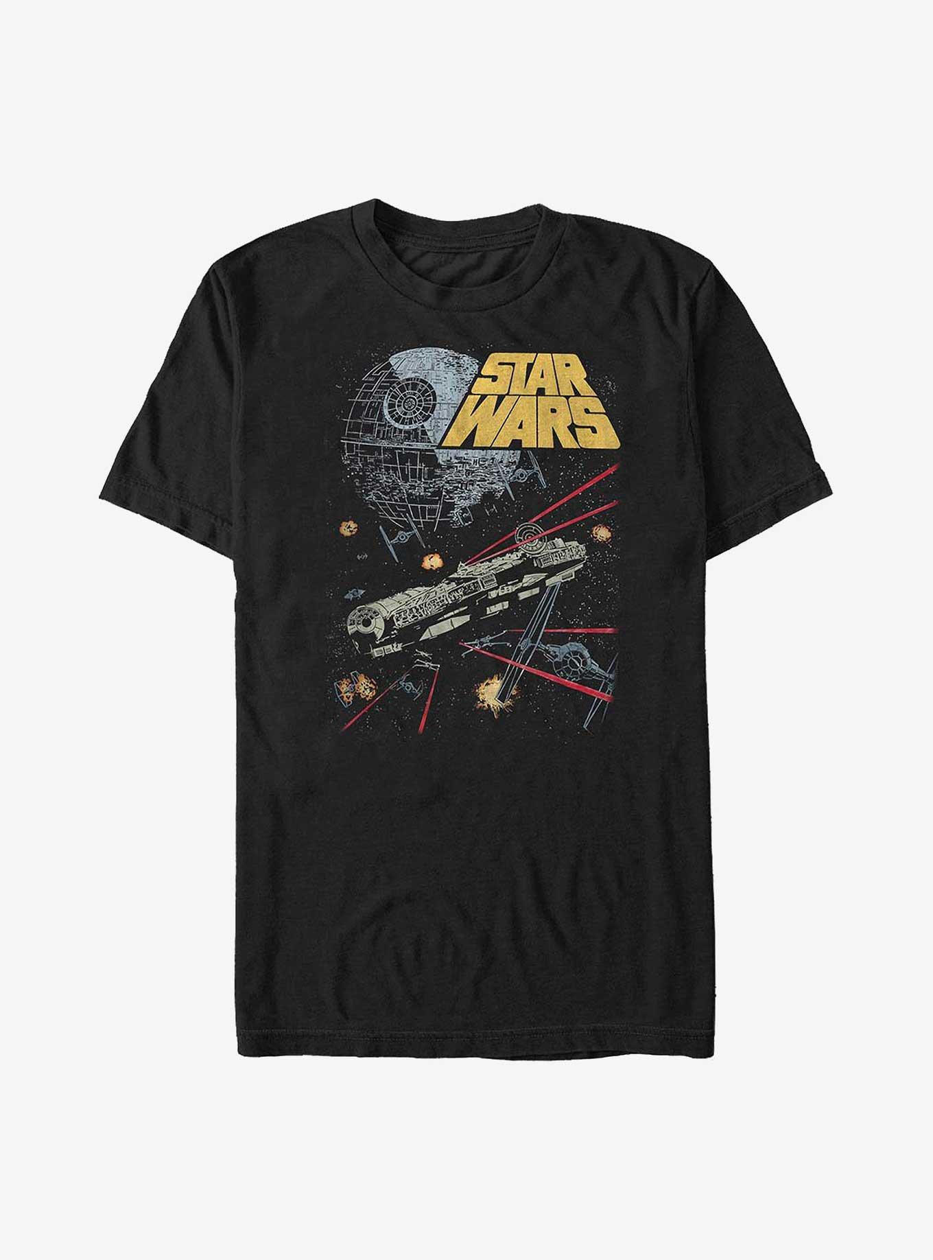Star Wars Falcon Shot Big & Tall T-Shirt, BLACK, hi-res