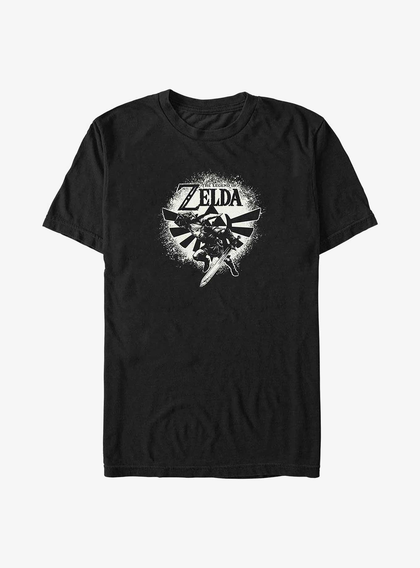 The Legend of Zelda Spray Big & Tall T-Shirt, BLACK, hi-res