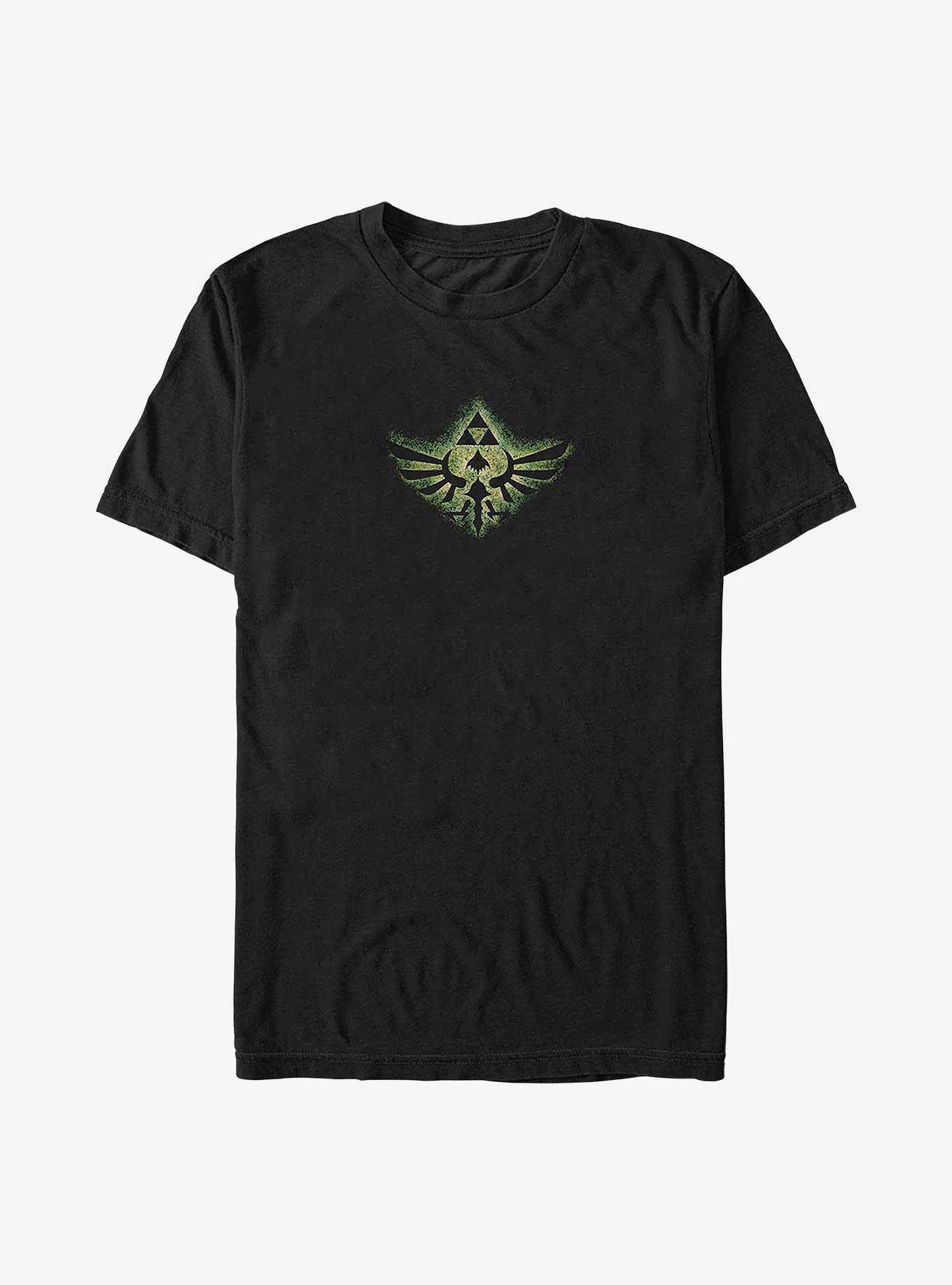 Nintendo The Legend of Zelda Soaring Triforce Big & Tall T-Shirt, BLACK, hi-res