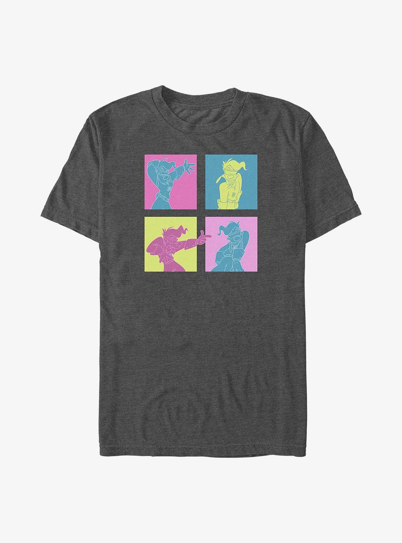 Disney Goofy Neon Grid Big & Tall T-Shirt