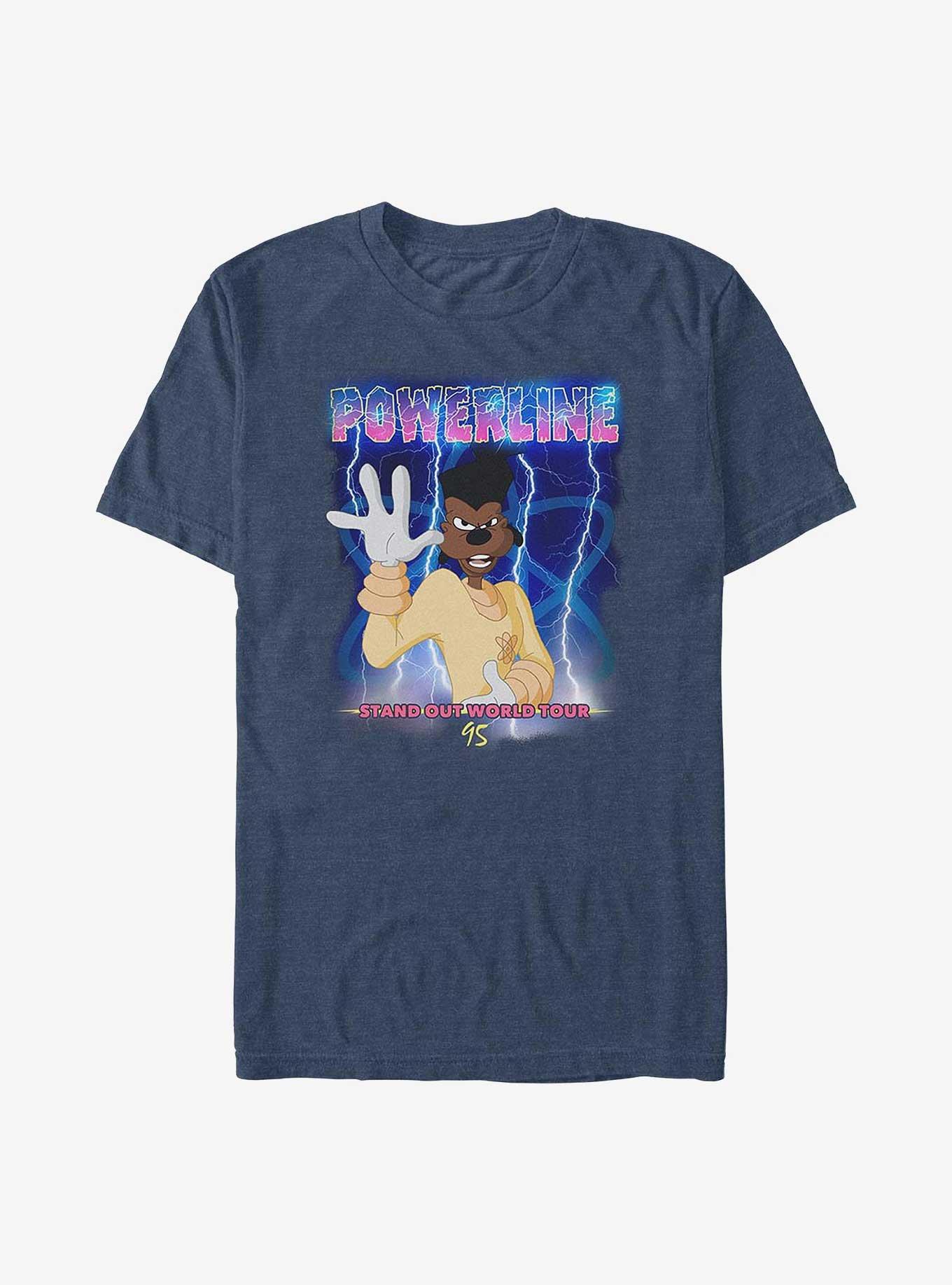 Disney Goofy Powerline Tour 95 Big & Tall T-Shirt, NAVY HTR, hi-res