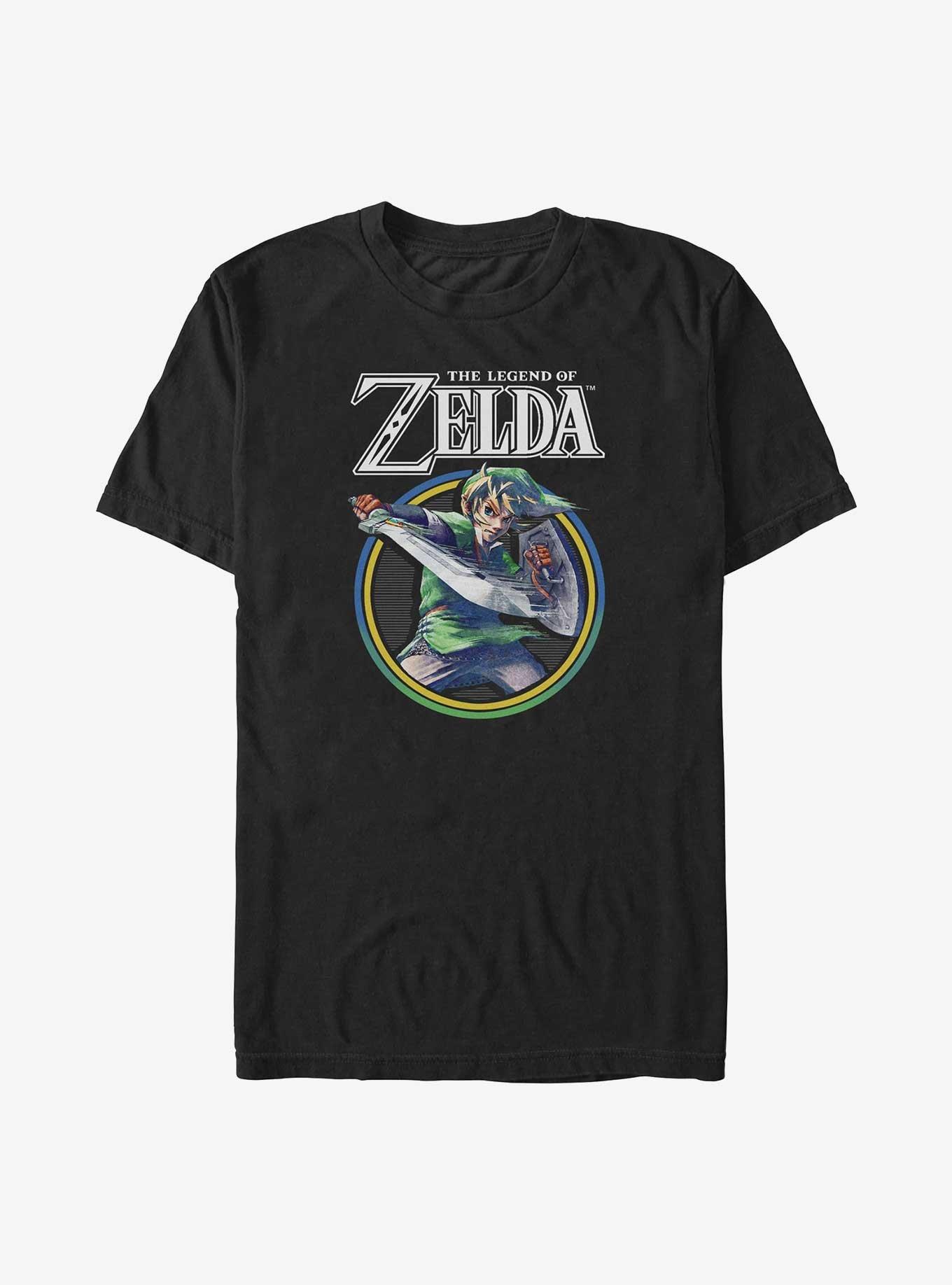 Nintendo Retro Text Circle Big & Tall T-Shirt
