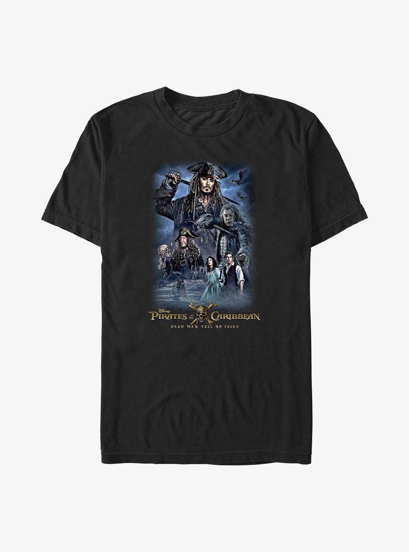 Disney Pirates of the Caribbean No Tales Poster Big & Tall T-Shirt, , hi-res