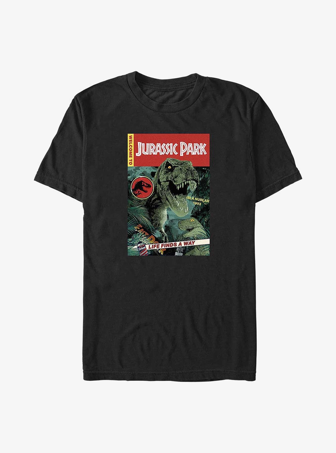 Jurassic Park Publication Big & Tall T-Shirt, BLACK, hi-res