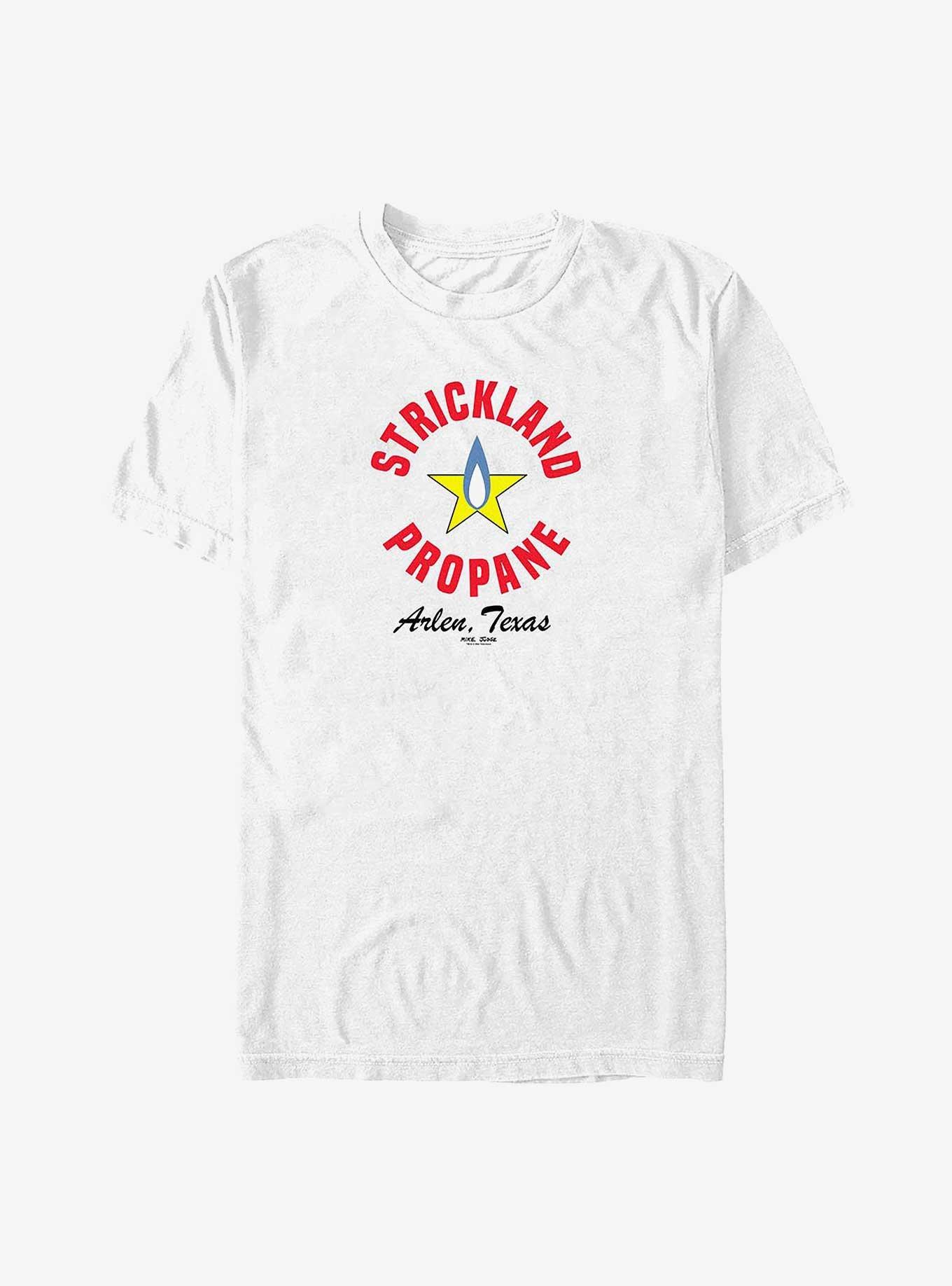 King of the Hill Koth Strickland Propane Logo Big & Tall T-Shirt, WHITE, hi-res