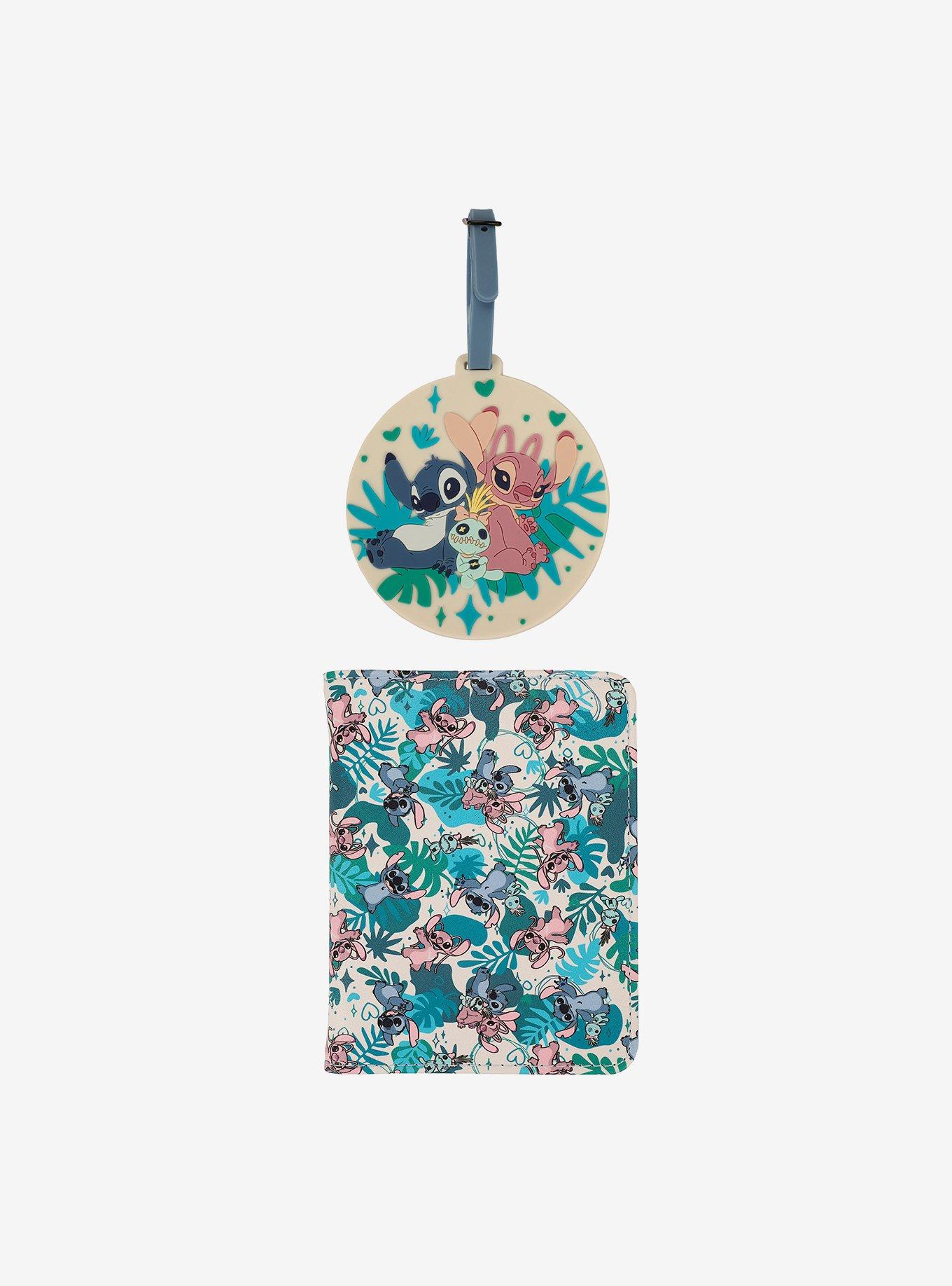 Disney Stitch & Angel Luggage Tag & Passport Holder Set, , hi-res