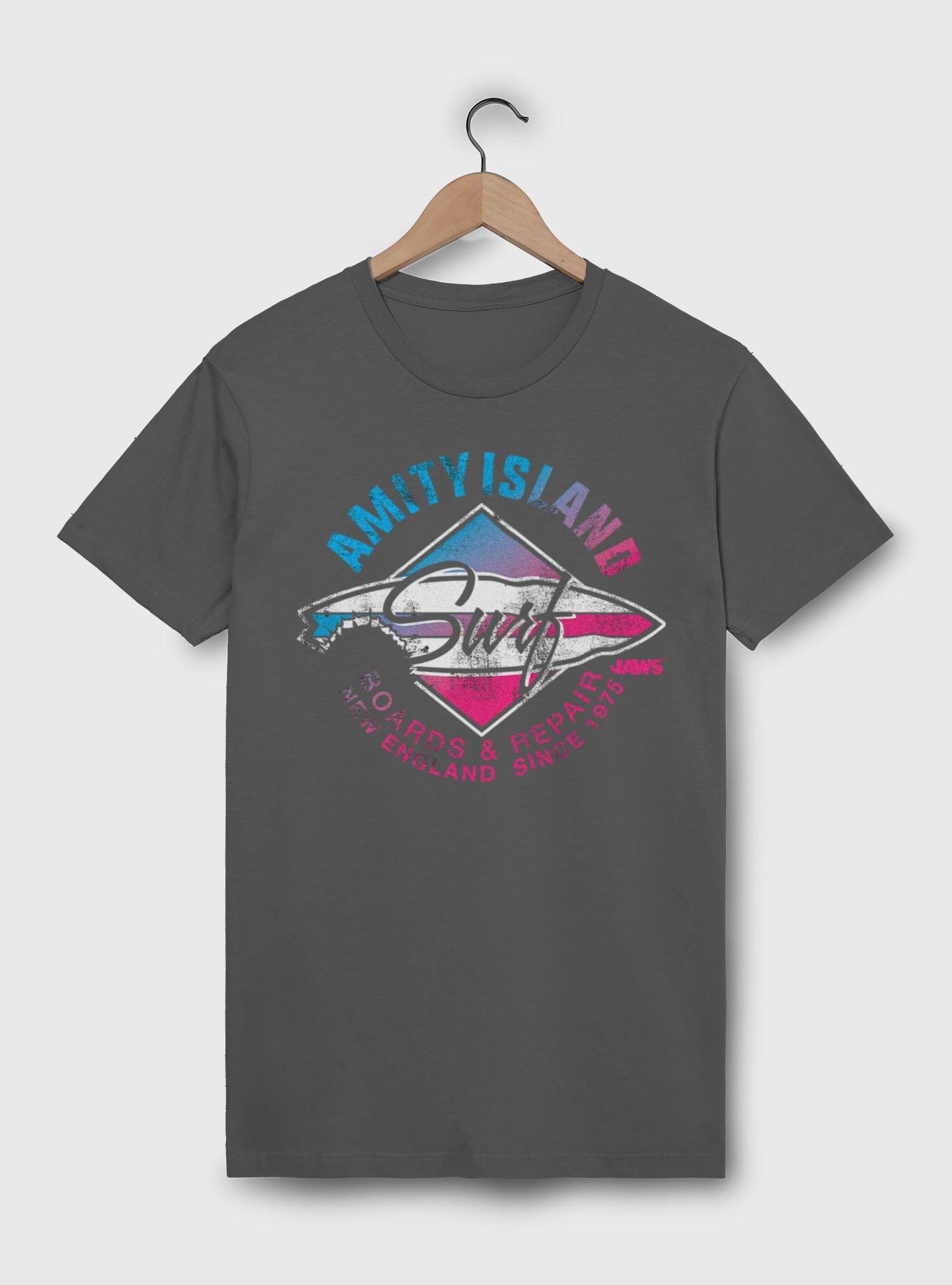Jaws Amity Island Surf Boards & Repair T-Shirt, , hi-res