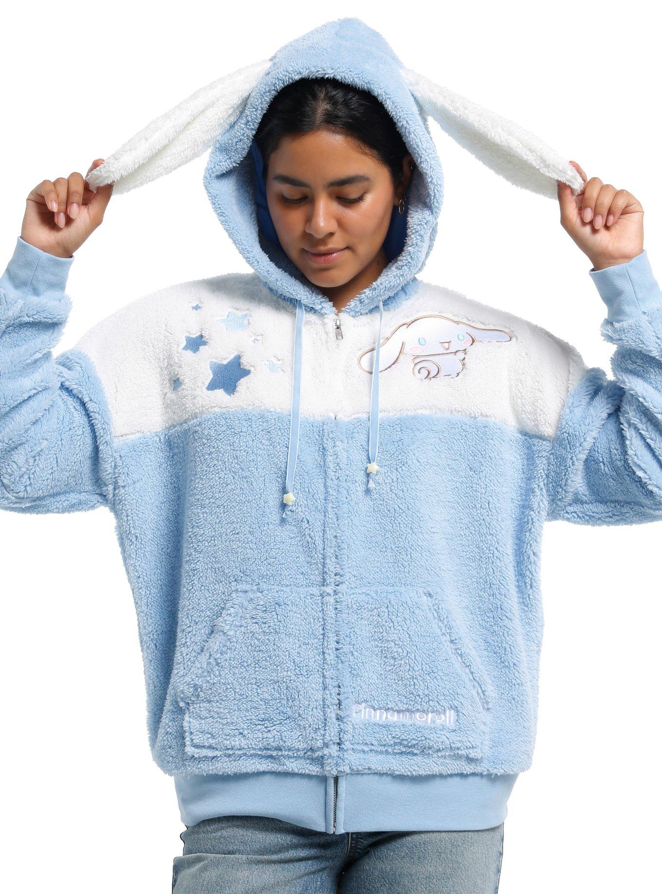 Cinnamoroll Plush Ears Sherpa Girls Hoodie | Hot Topic
