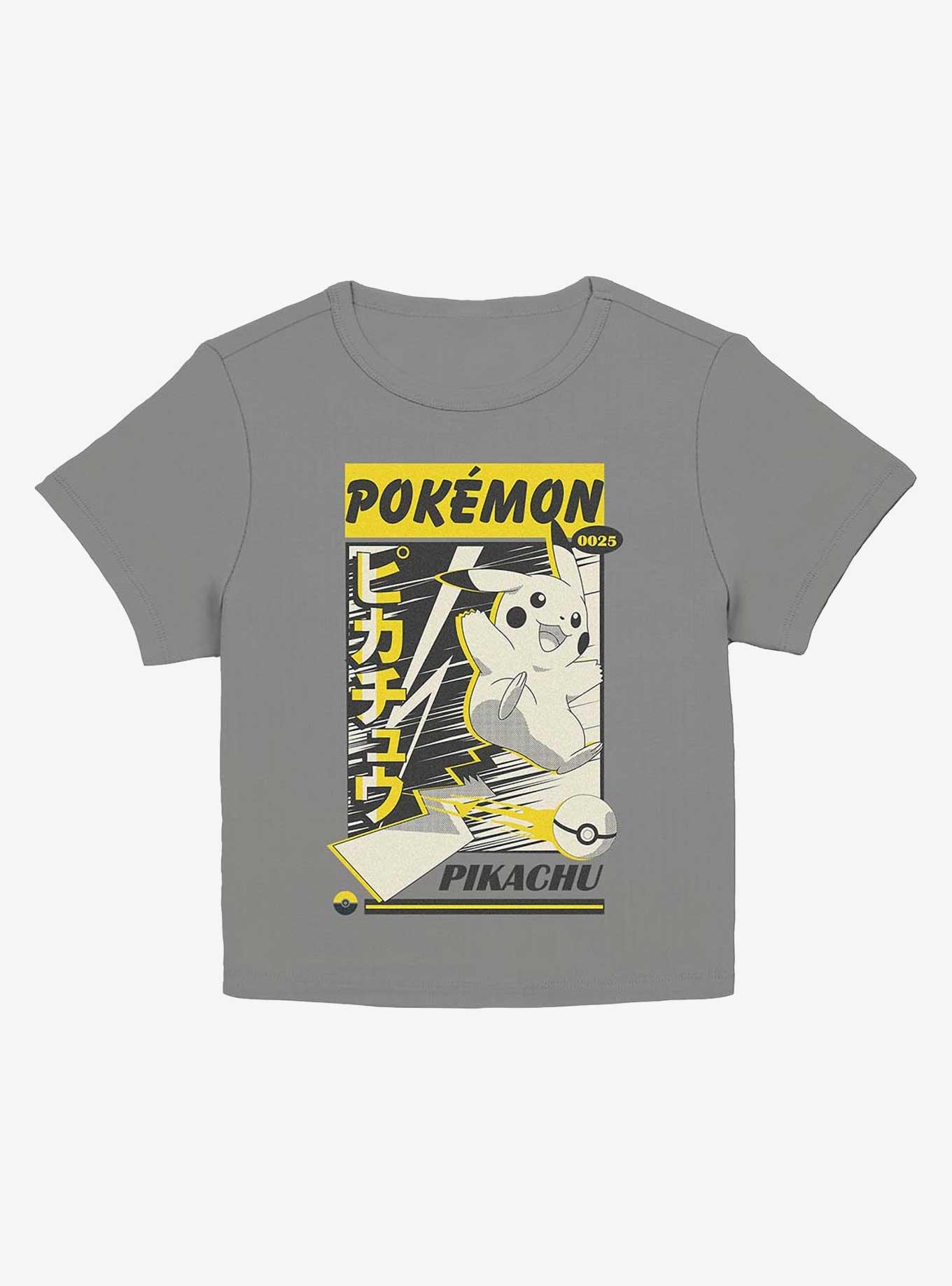 Pokemon Pikachu Anime Poster Girls Baby T-Shirt, CHARCOAL, hi-res