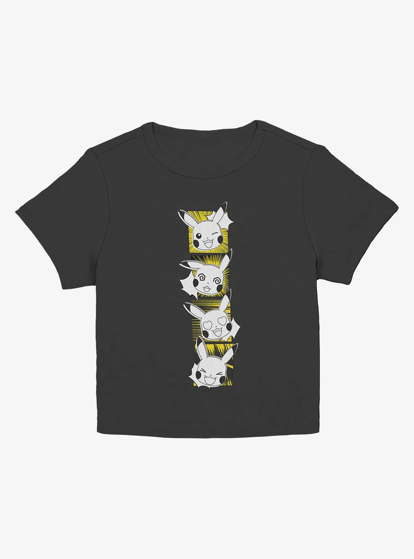 Pokemon Pikachu Emotions Girls Baby T-Shirt, BLACK, hi-res
