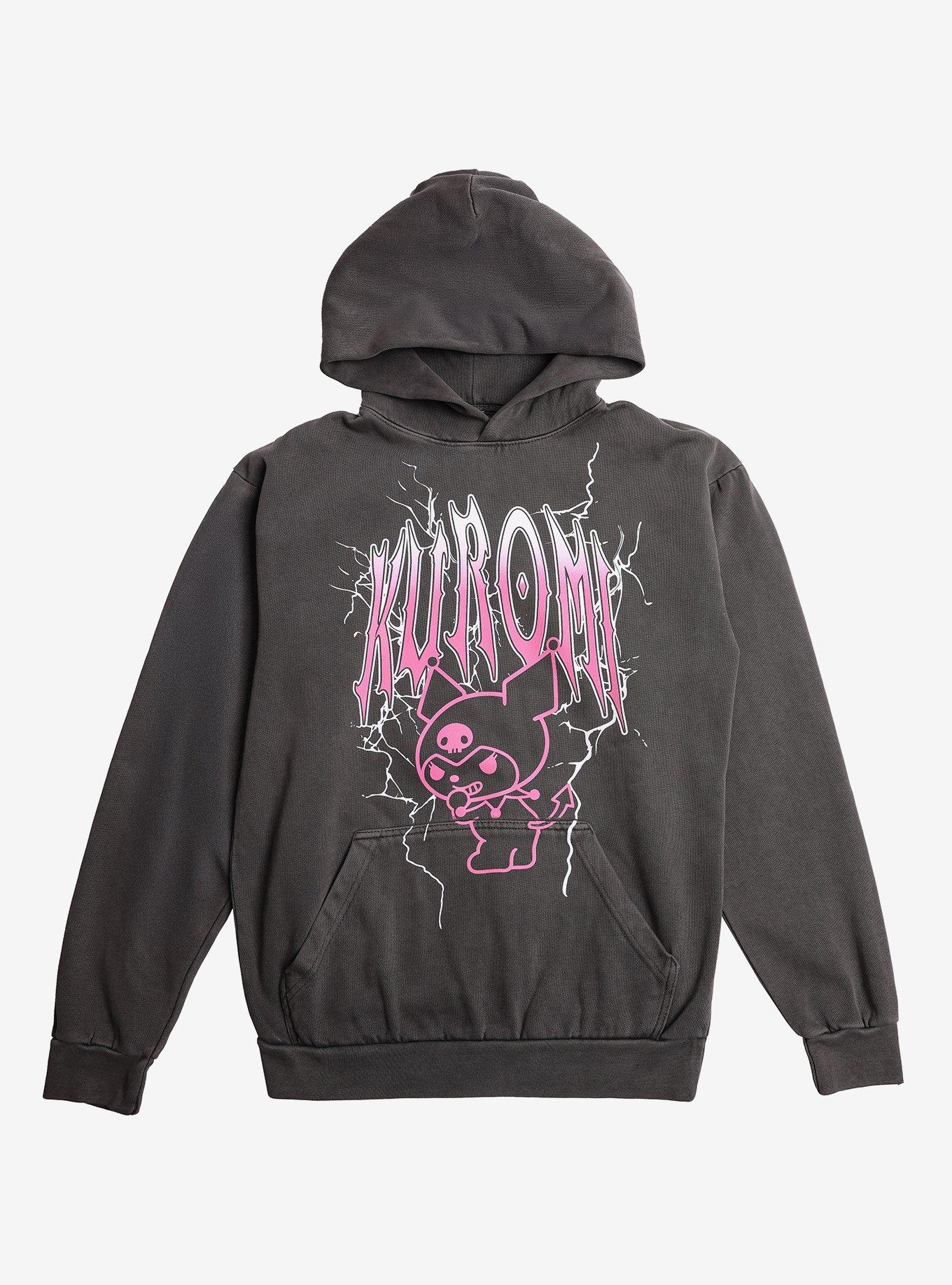Kuromi Lightning Bolt Metal Hoodie, , hi-res
