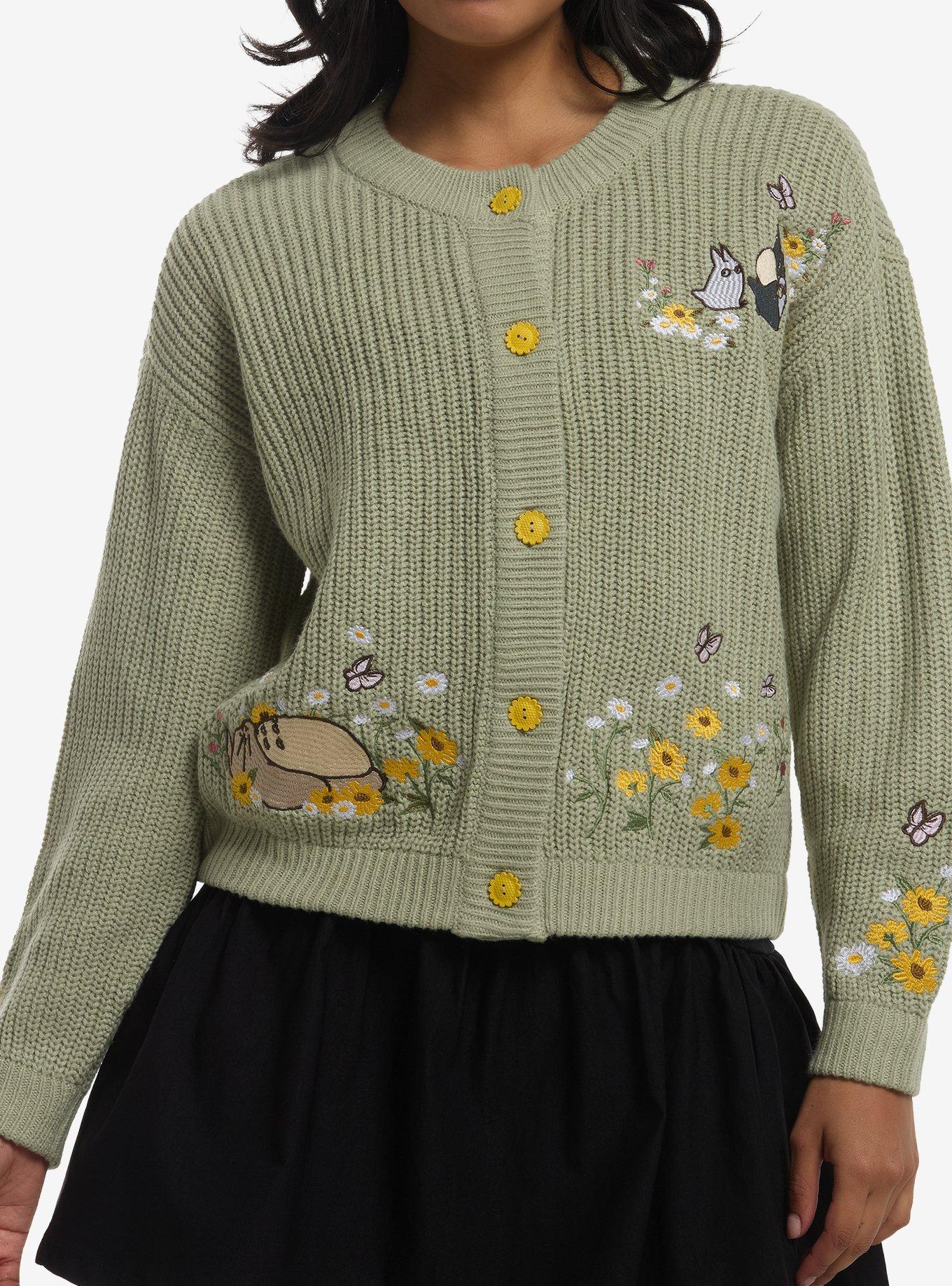 Her Universe Studio Ghibli&reg; My Neighbor Totoro Floral Butterfly Girls Cardigan, , hi-res