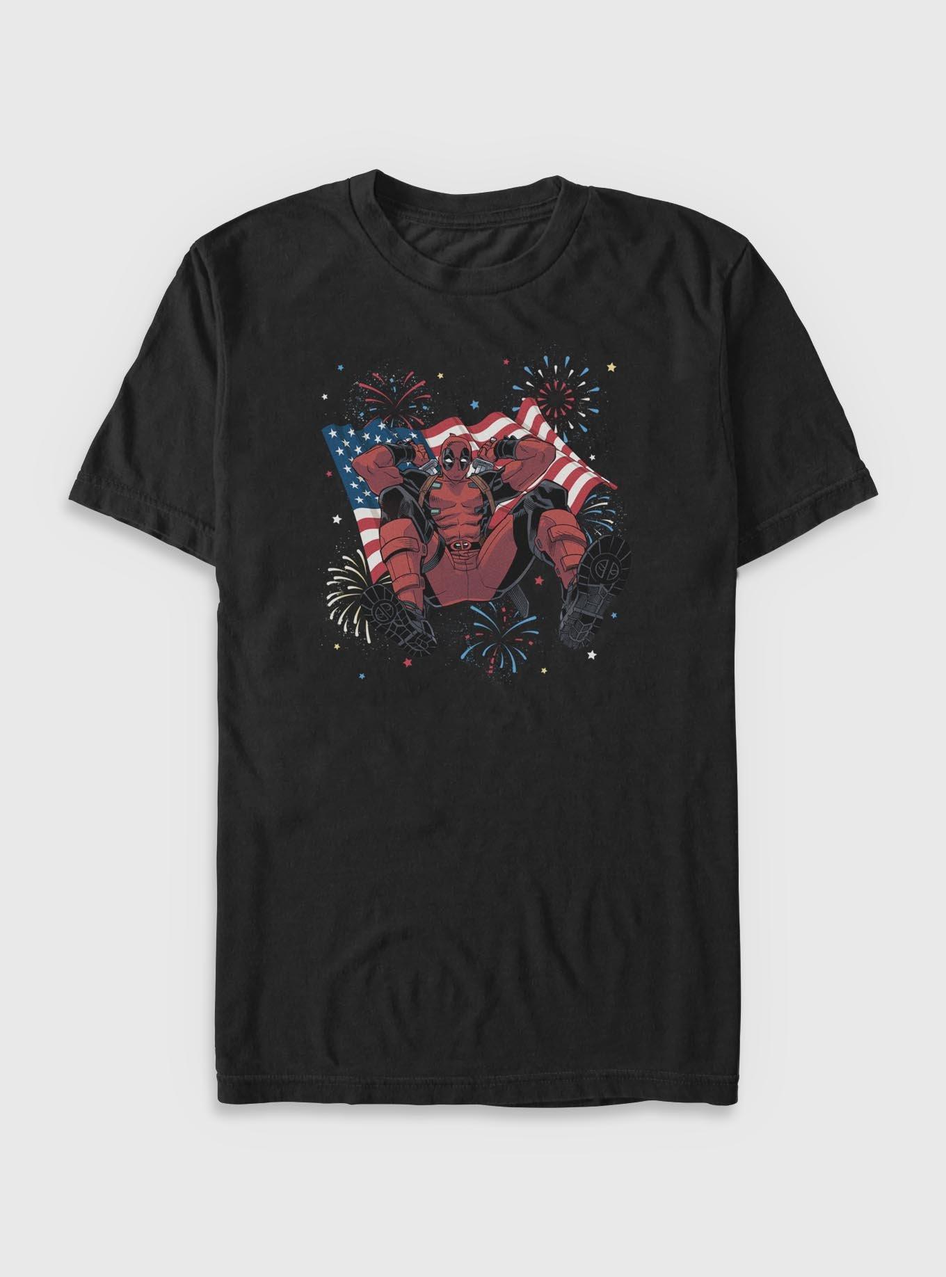 Marvel Deadpool Fireworks Big & Tall T-Shirt, , hi-res
