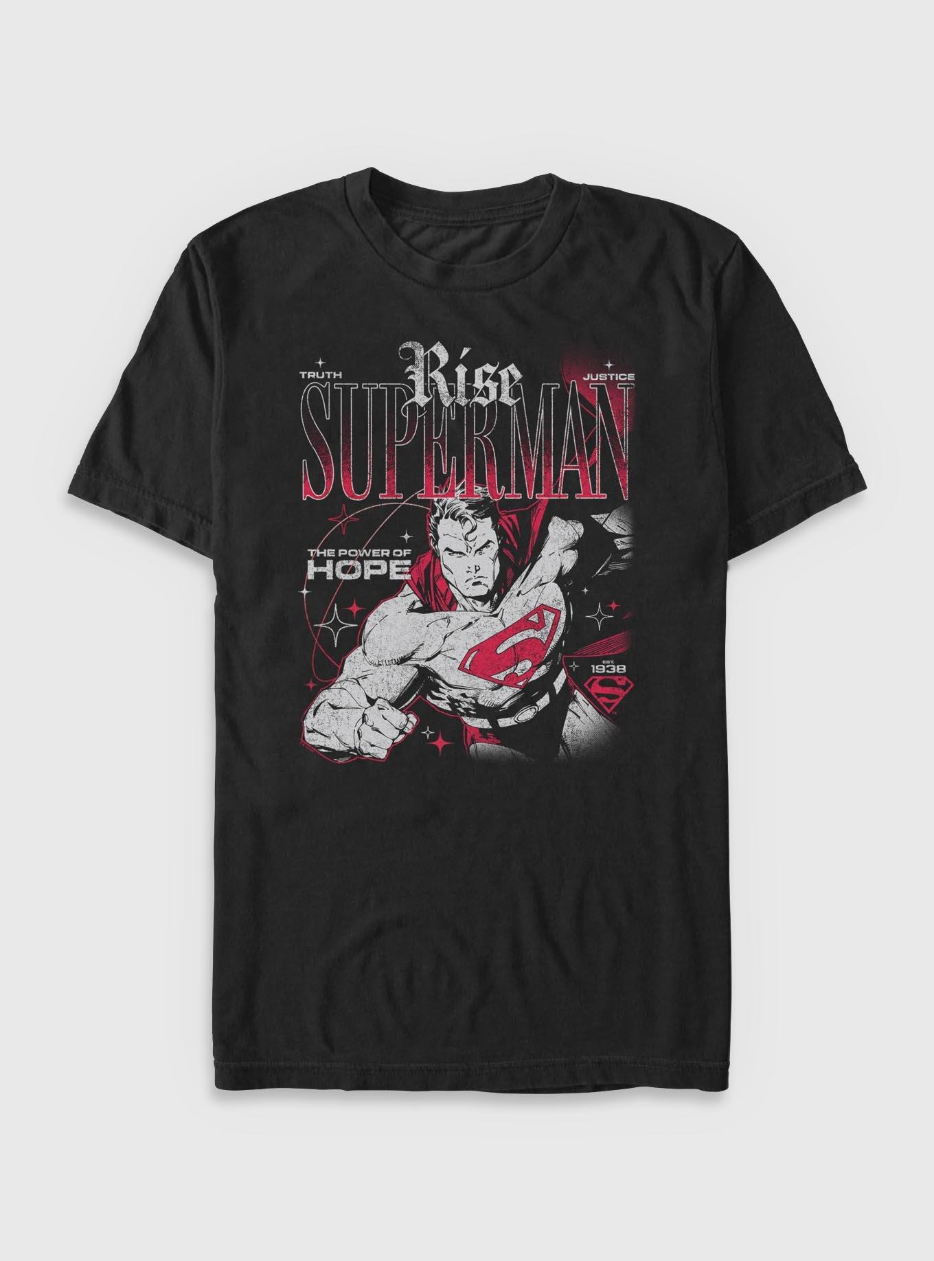 DC Superman Rise Truth Justice Hope Big & Tall T-Shirt Box Lunch Exclusive, , hi-res