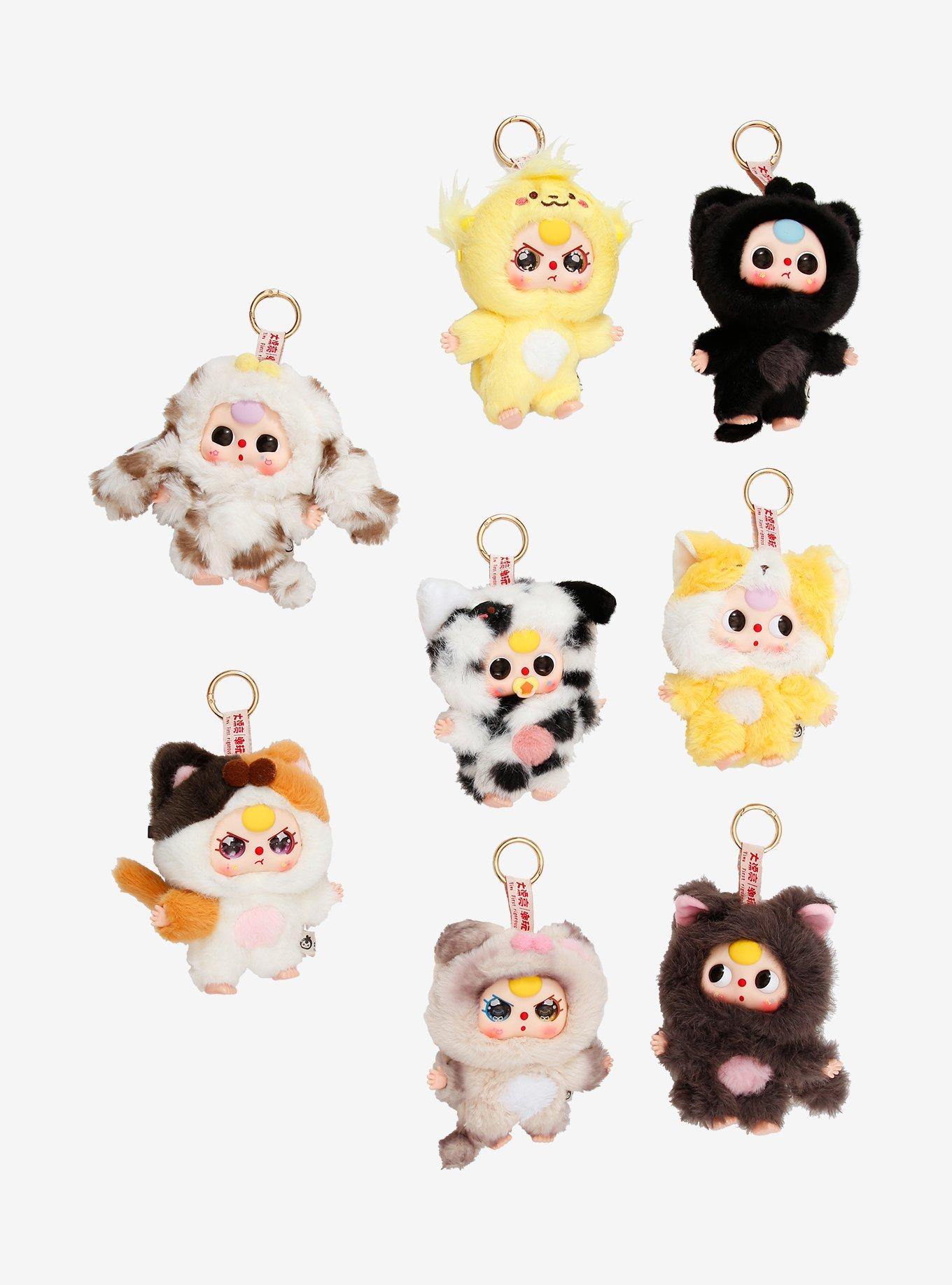 Baby Three Cat & Dog Blind Box Plush Bag Clip, , hi-res